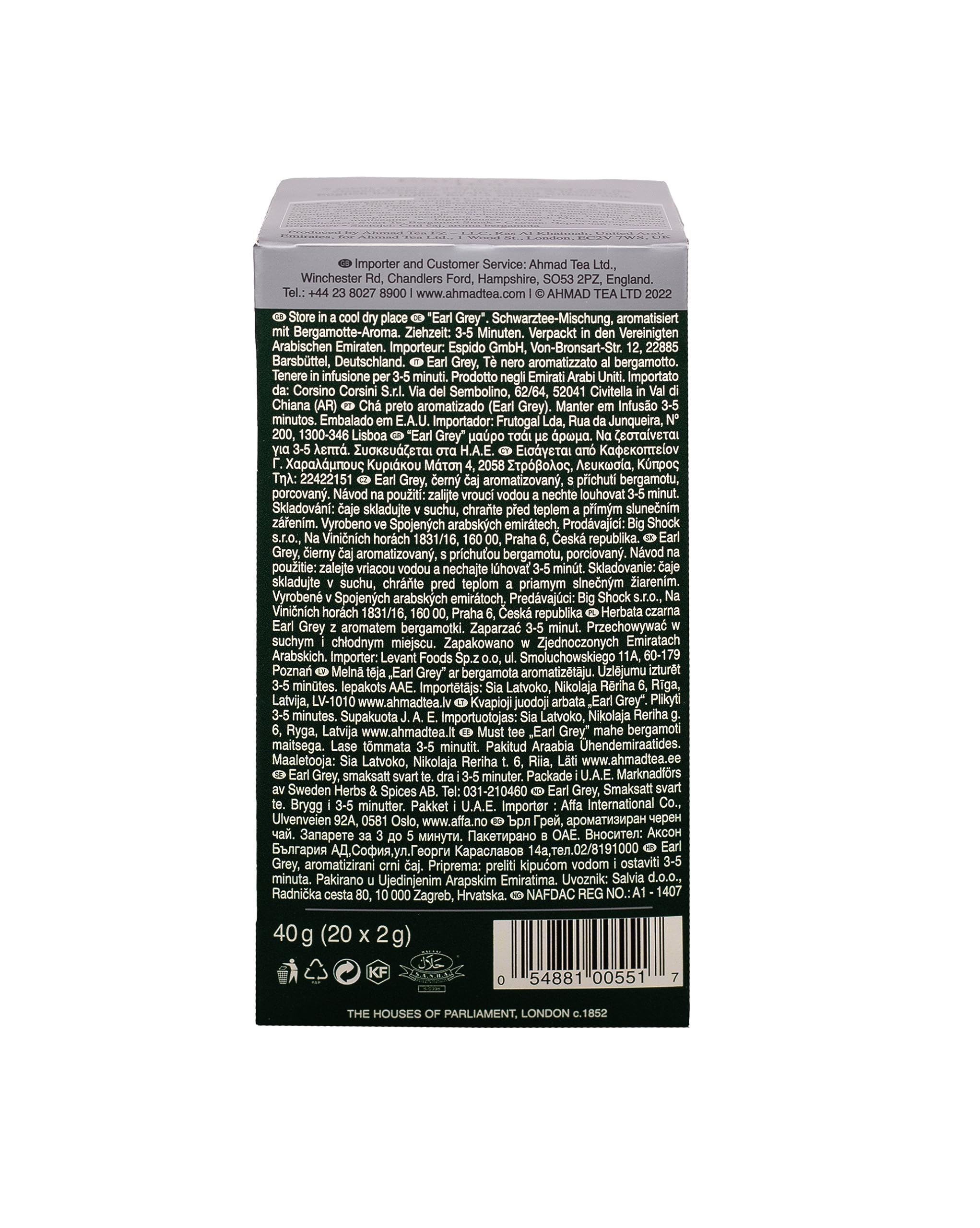Ahmad Tea - Earl Grey Black Tea (20 Teabag Sachets) 7