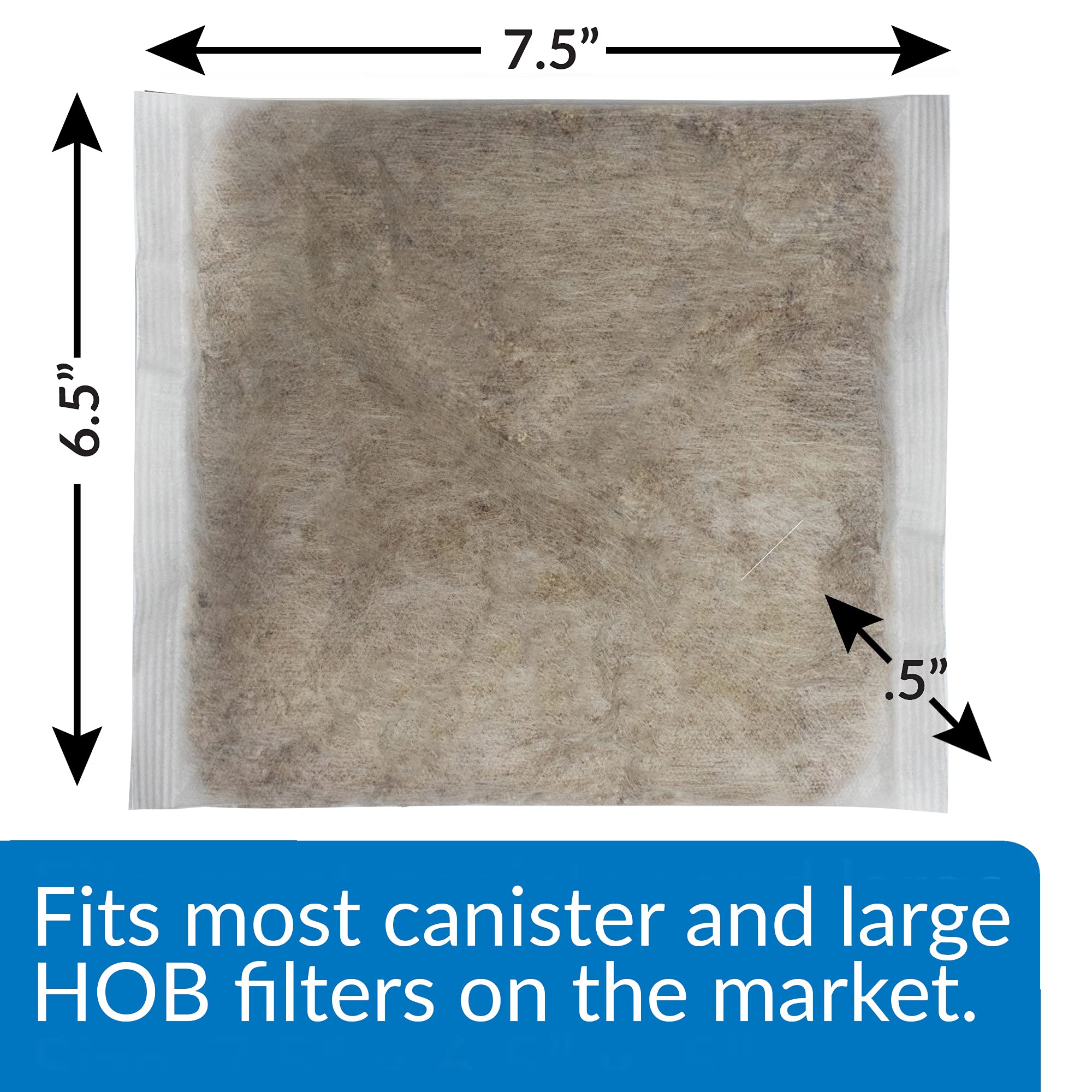 API Nitra-Zorb Pouch - Removes Ammonia, Nitrite, Nitrate | Size 6 Canister Filter Media