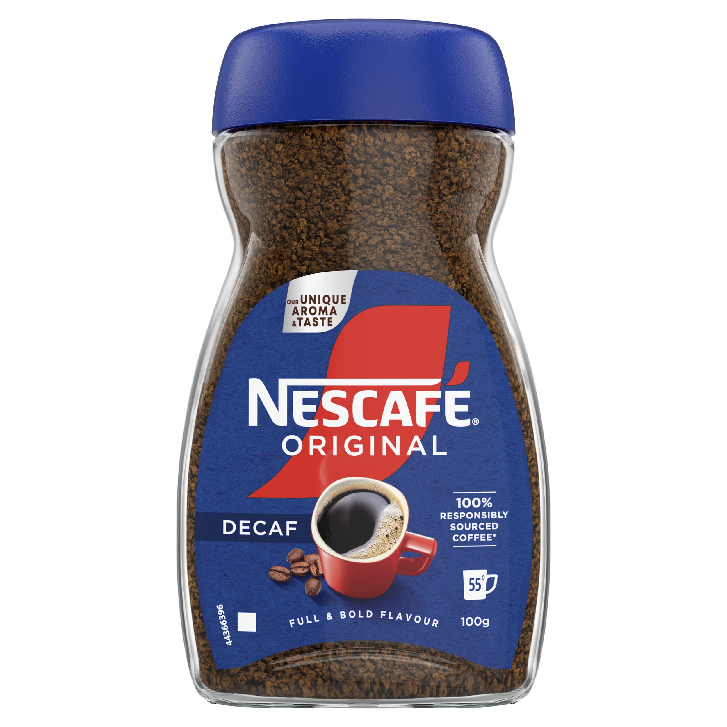 NESCAFÉ Original Decaf Instant Coffee 190g - Rich Aroma, Full and Bold Flavor