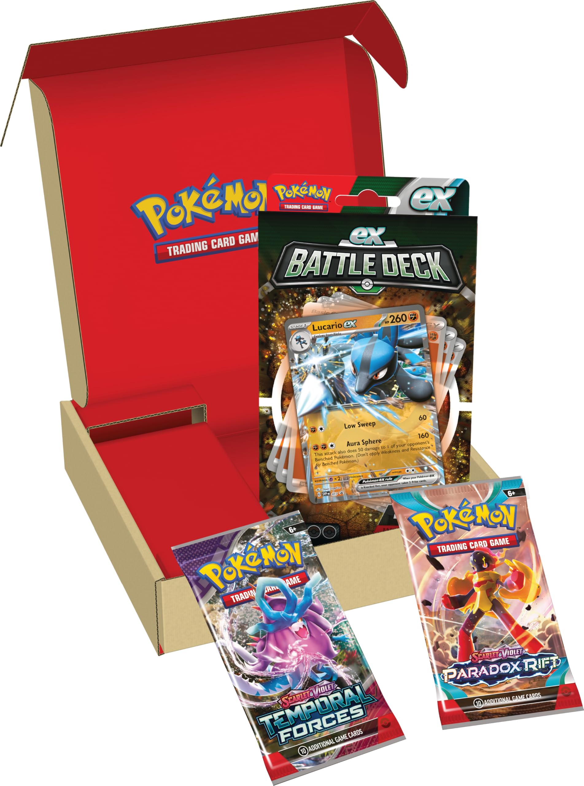 Pokémon TCG: Lucario ex Battle Deck & 2 Booster Packs