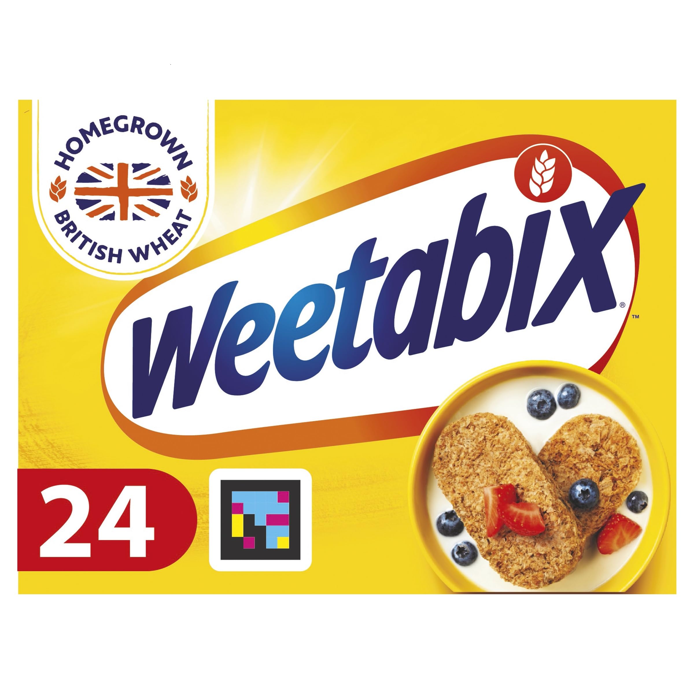 Weetabix - Breakfast Cereal Packed with Fibre, High in Vitamin D, Low in Sugar, 500g