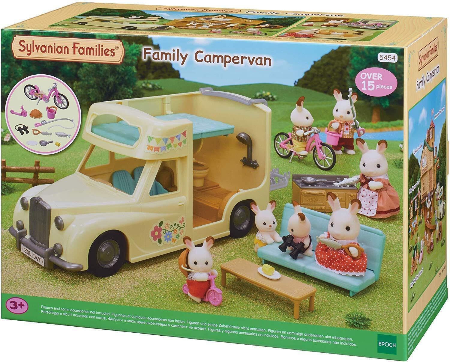 Sylvanian Families Family Campervan Playset - Seats 7 with Camping Accessories