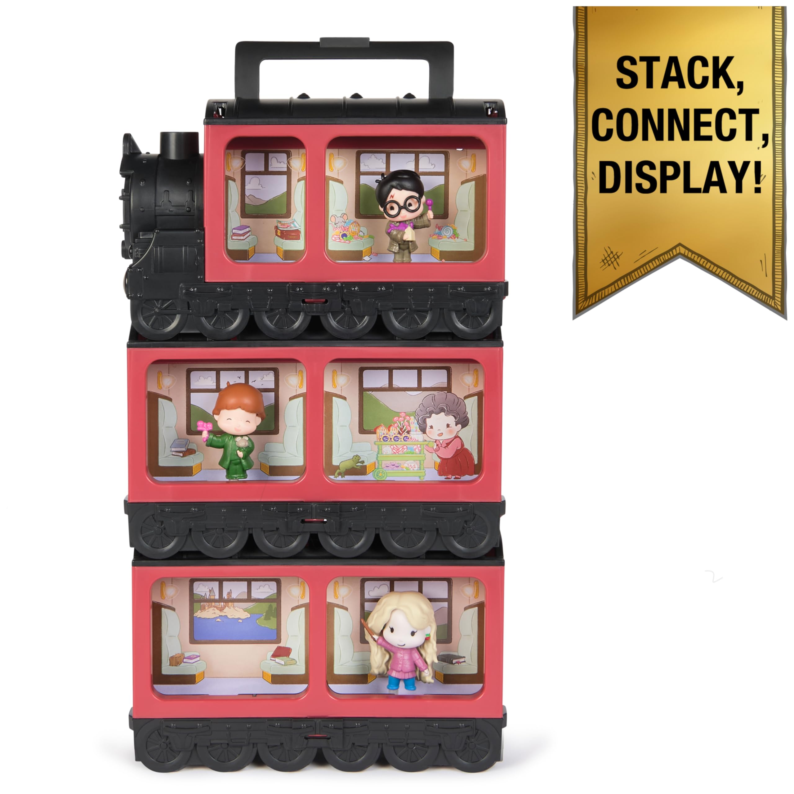 Micro Magical Moments Hogwarts Express Collectibles Case - 3 Exclusive Harry Potter Figures, Holds 22 Mini Figures 10