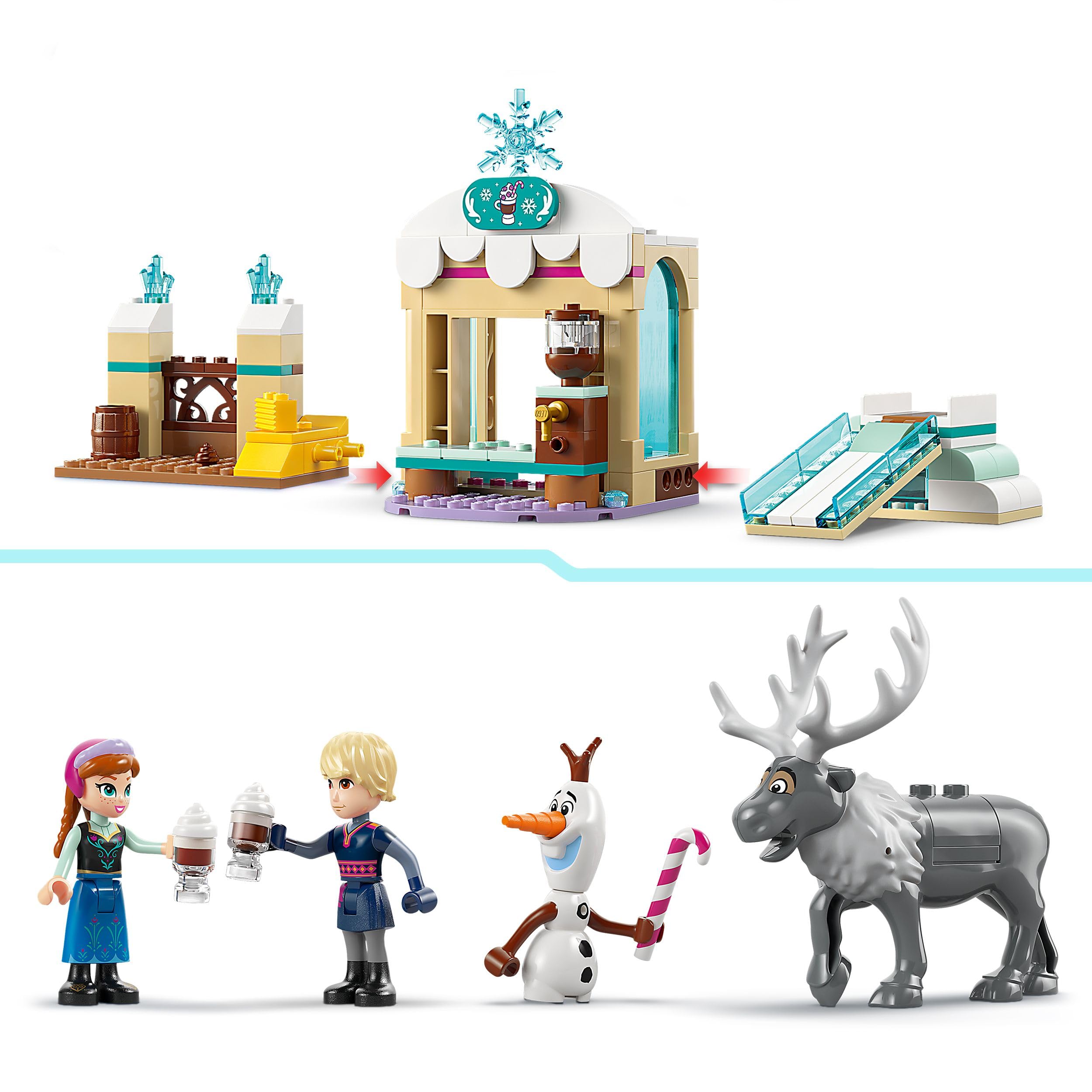 LEGO ǀ Disney Frozen Anna’s Sleigh Adventure Playset - Building Set with Hot Chocolate Stand & 4 Characters 3