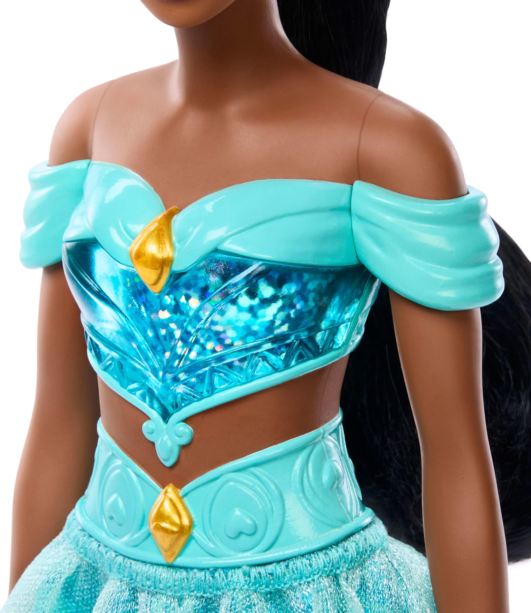 Disney Princess Jasmine Posable Fashion Doll with Sparkling Outfit and Accessories - 36 Months & Up 9