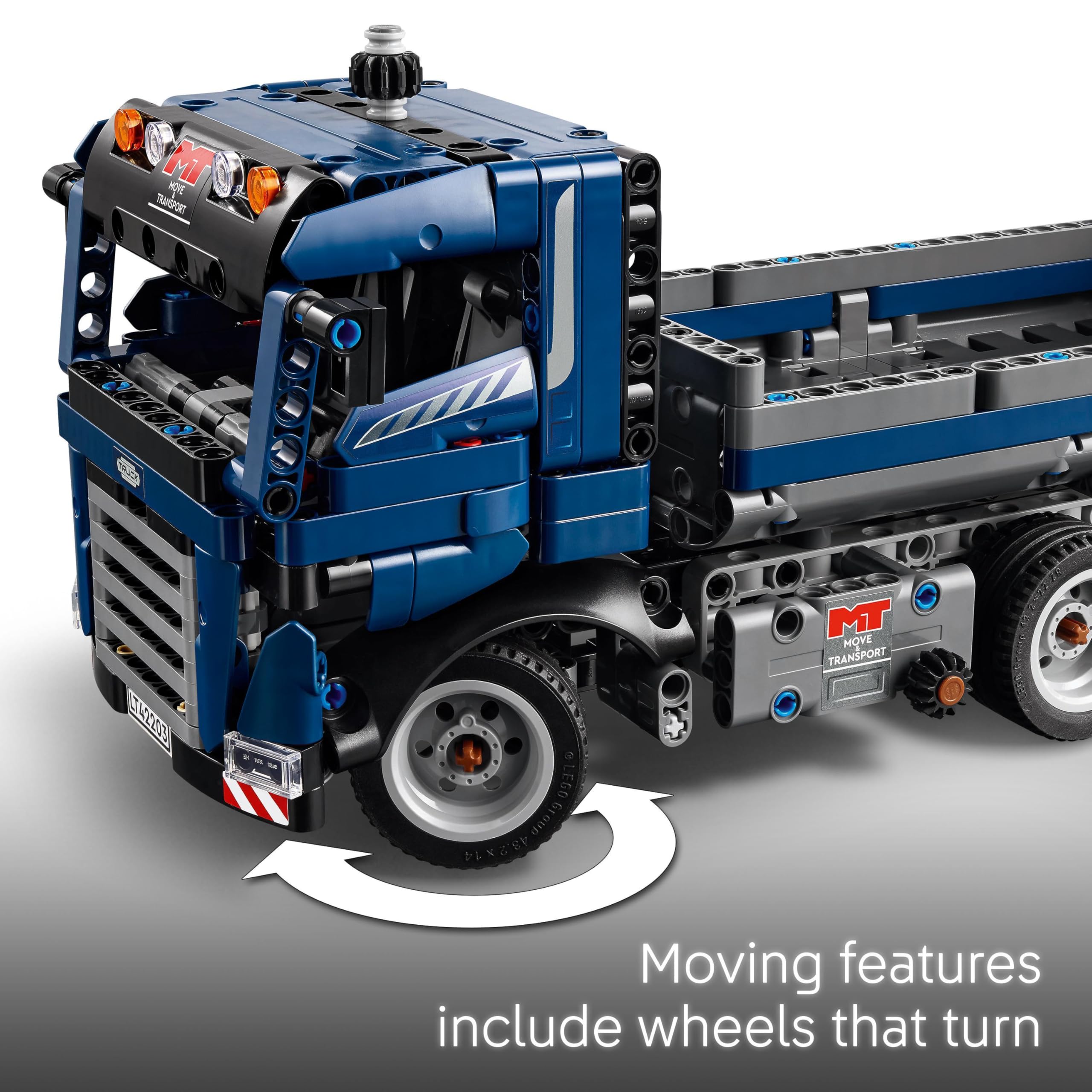 LEGO Technic Tipping Dump Truck Toy with Steering & Moving Dump Box - 462 Pieces for Ages 9+ 4