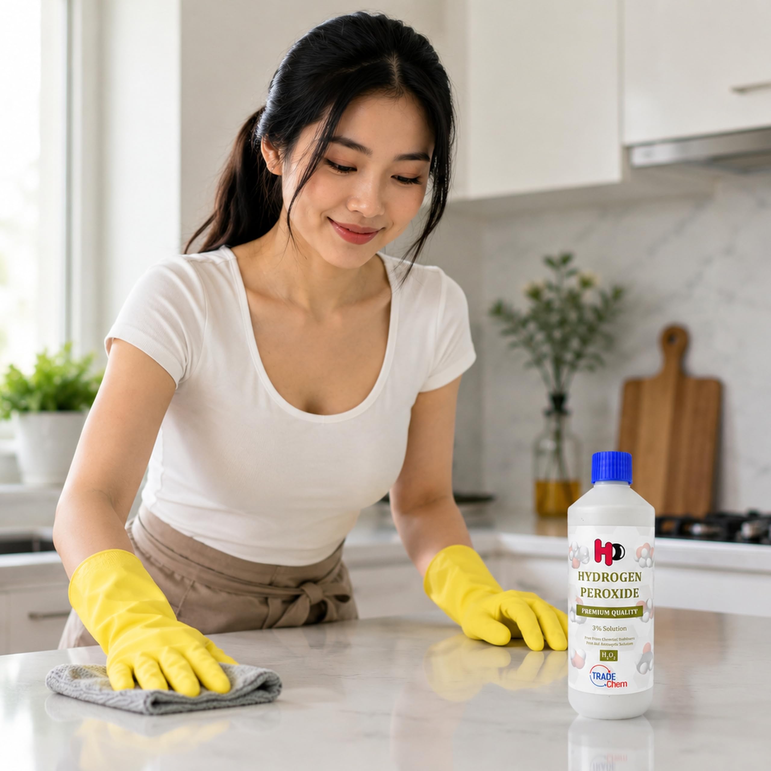 Trade Chemicals Hydrogen Peroxide 3% H2O2 10 Vols Liquid Cleaner | 500ml Bottle
