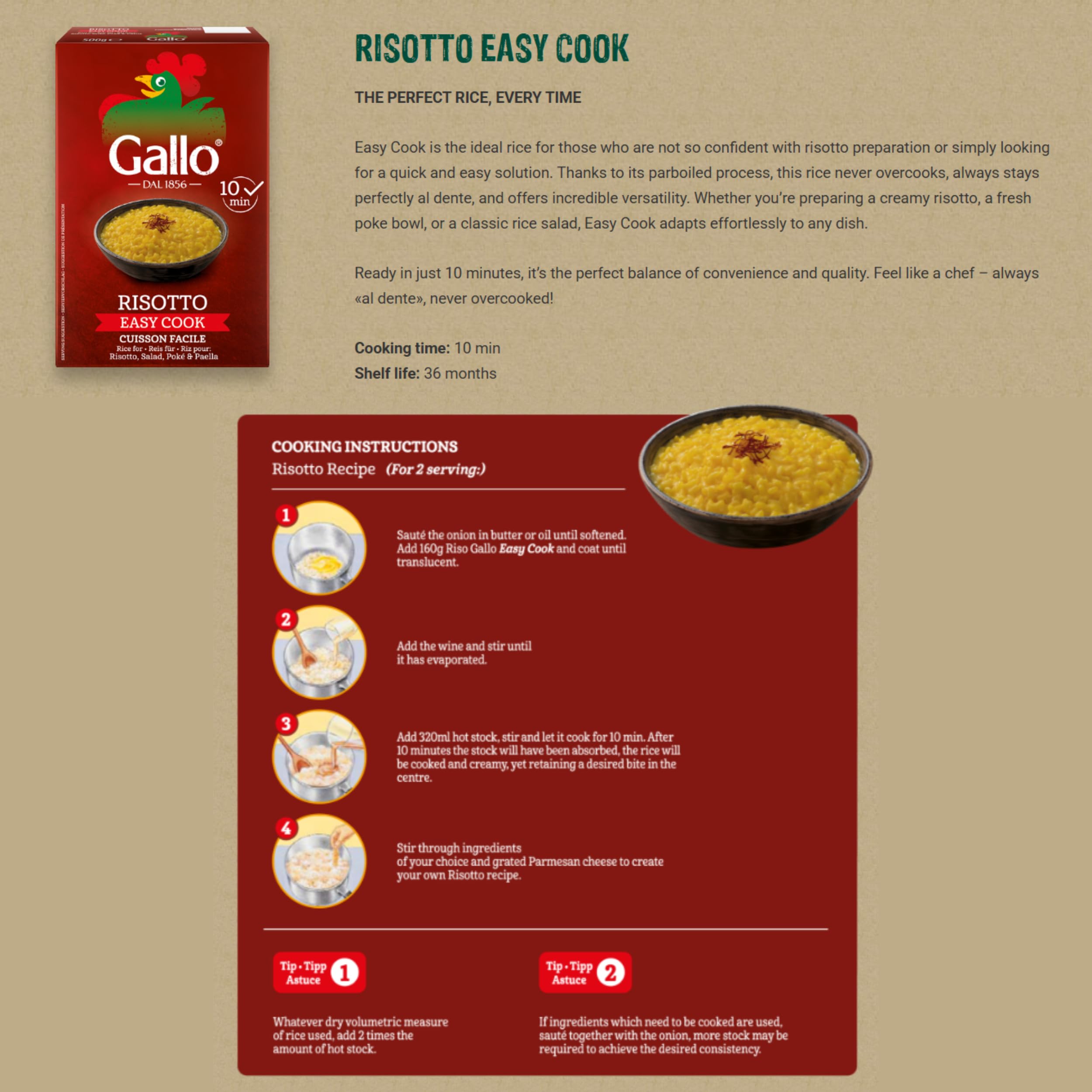 Riso Gallo - Easy Cook Rice 500 g 5