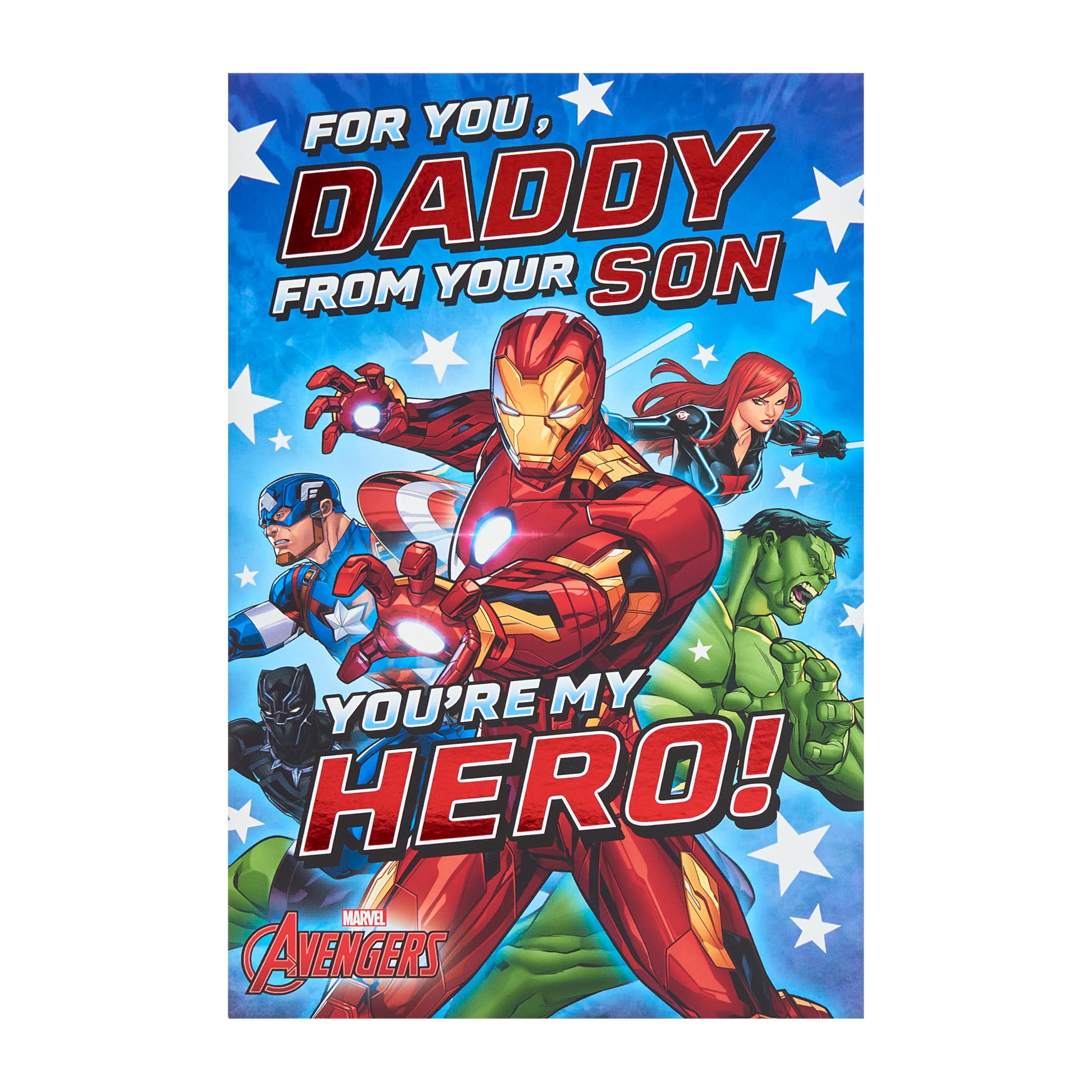 UK Greetings Father's Day Card for Daddy from Son | Superhero Design | 14.9 x 22.9 cm 5