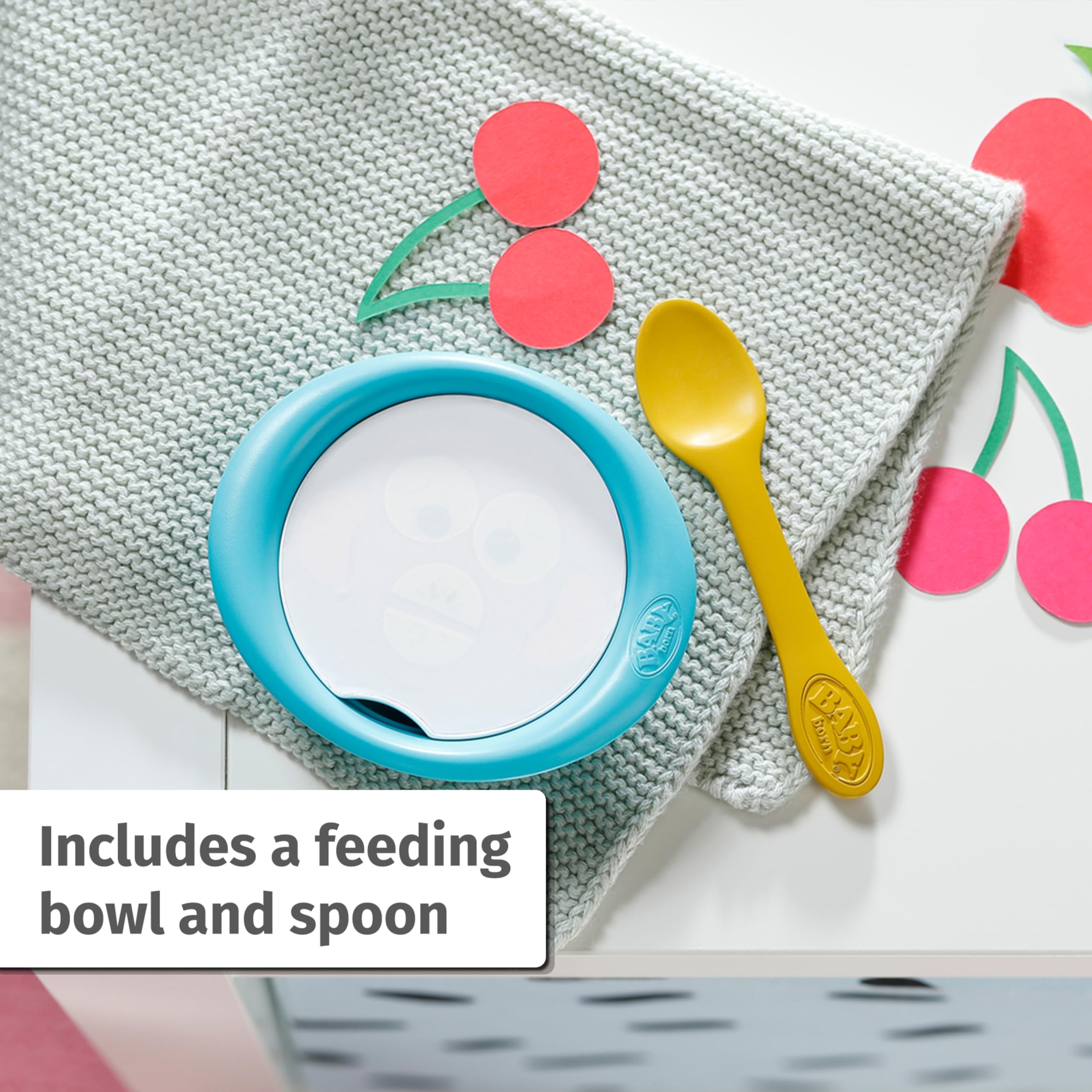 BABY born Feeding Set - 5 Water-Reveal Meals for Dolls 36-43cm 15