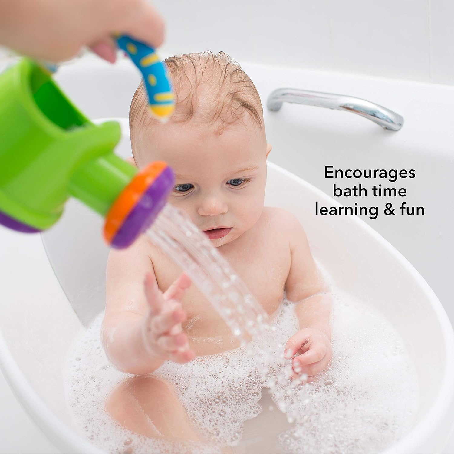 Nuby Fun Watering Can Bath Toy - Sensory Development for Babies 6M+ 6