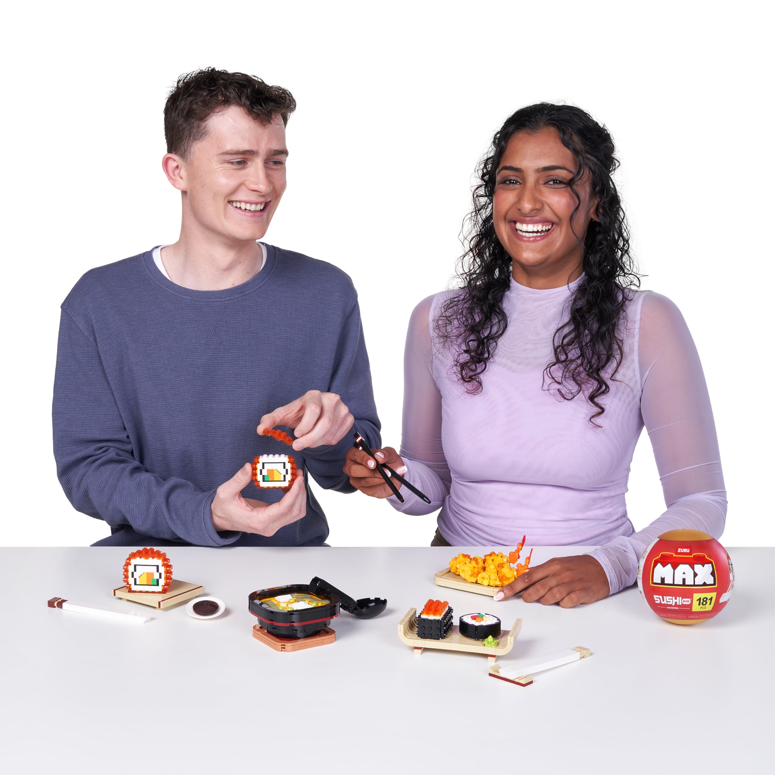 Max Build More Premium Sushi Bar Collection (Tempura) - 212-Piece Building Set for Ages 8+ 4