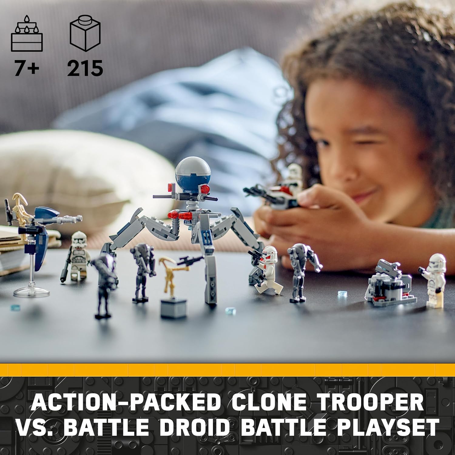 LEGO Star Wars Clone Trooper & Battle Droid Battle Pack - Building Toy Playset for Kids 7+