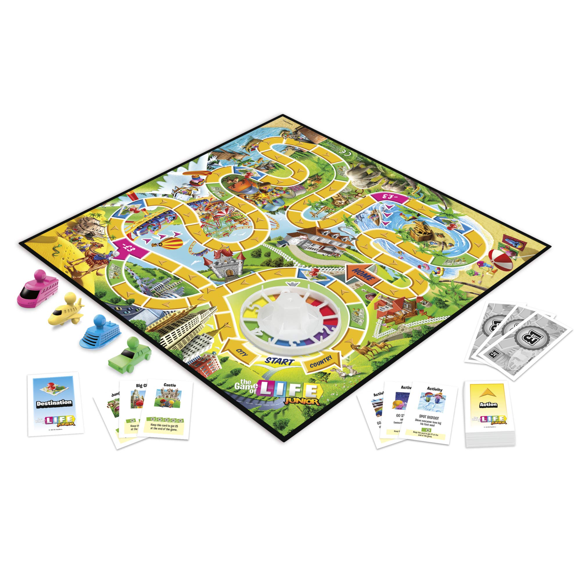 Hasbro Gaming The Game of Life Junior Board Game for Kids From Age 5, Game for 2 to 4 Players 5