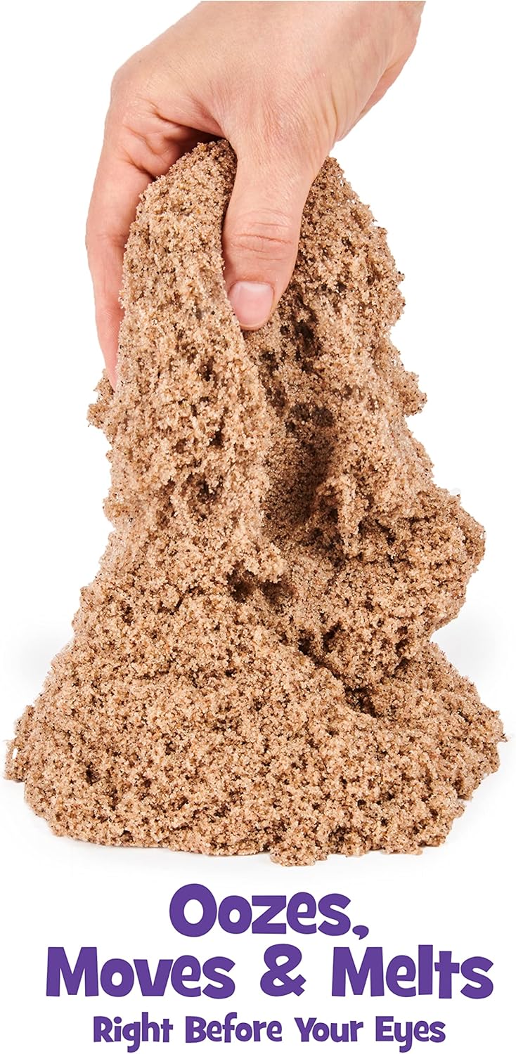 Kinetic Sand Natural Brown 907g - Squeeze & Shape Sensory Play Sand for Kids 9