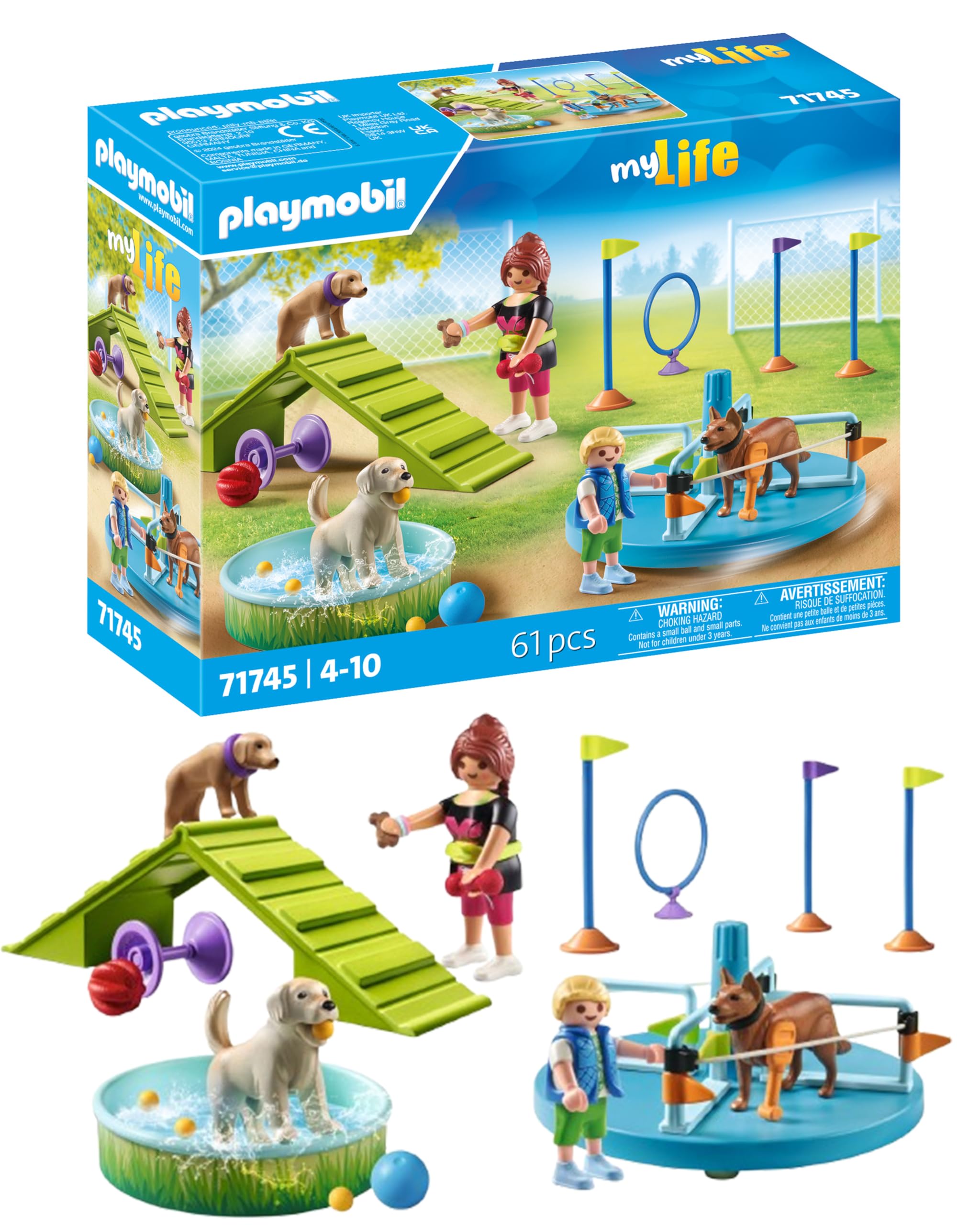 Playmobil My Life Dog Playground Playset | Ages 4+ | Model 71745