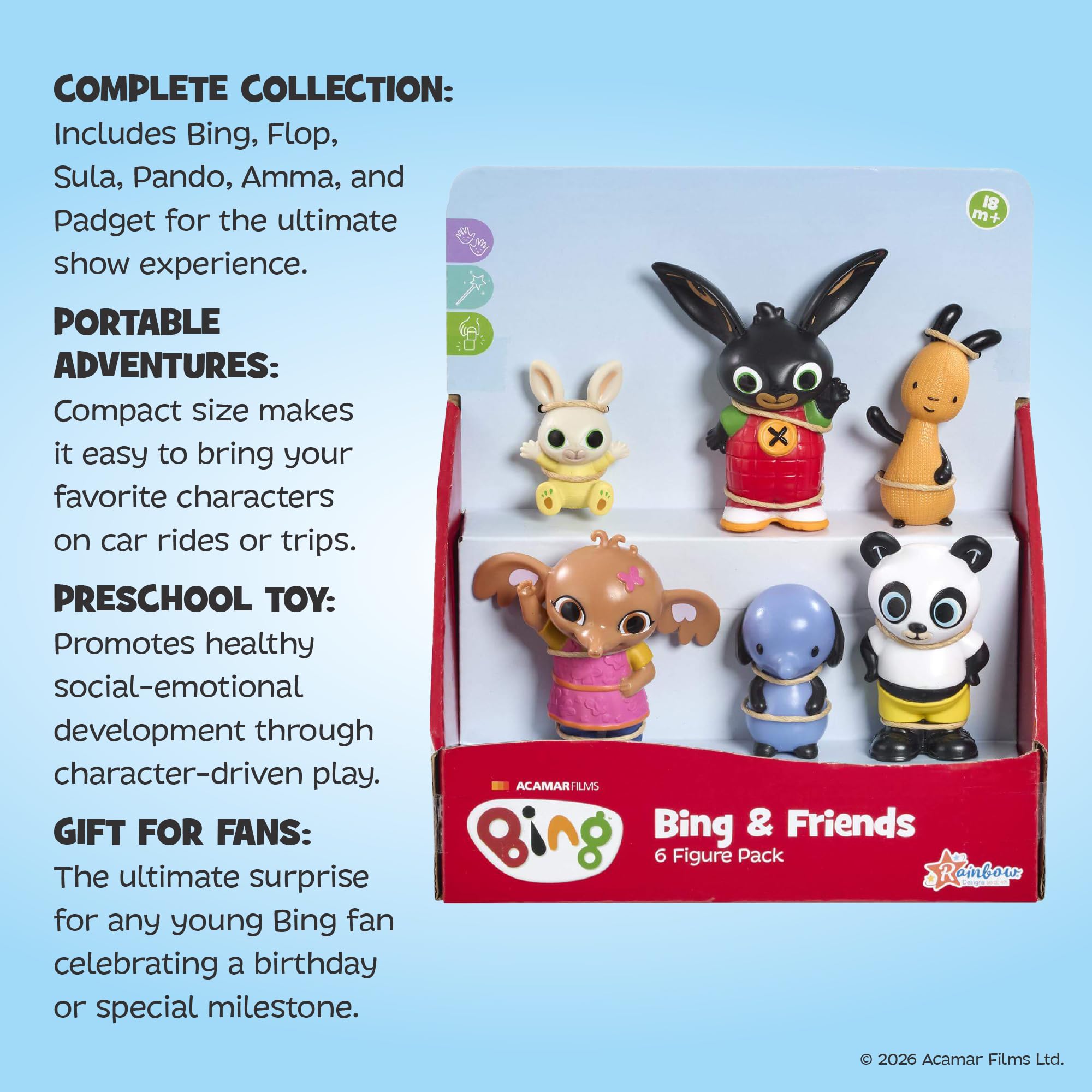 Rainbow Designs Sula and Amma Twin Pack Figures - Miniature Role Play Toys for Ages 18 Months+ 3
