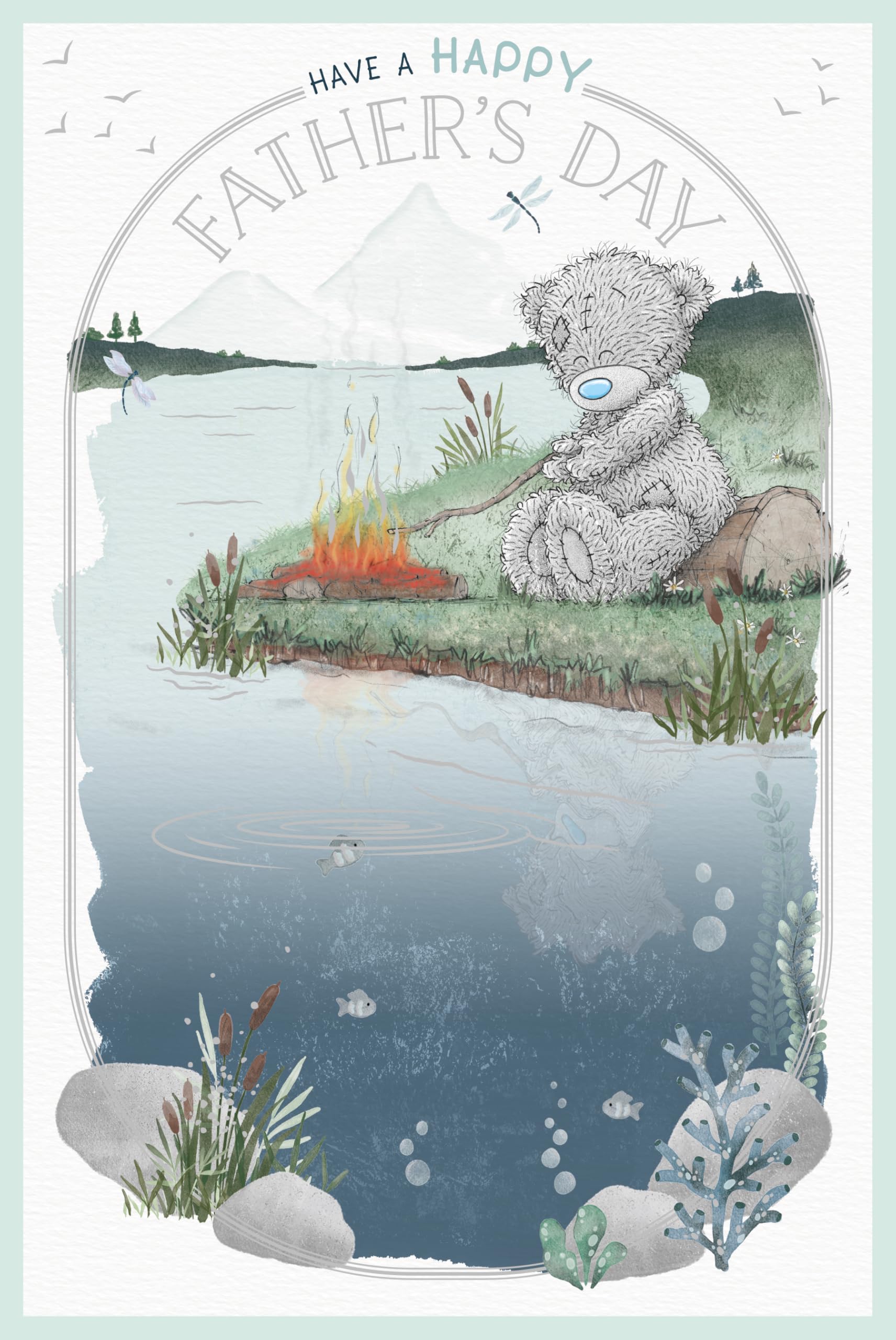 Me To You Tatty Teddy Happy Father's Day Greeting Card | 6 x 9 Inches | FSM01060