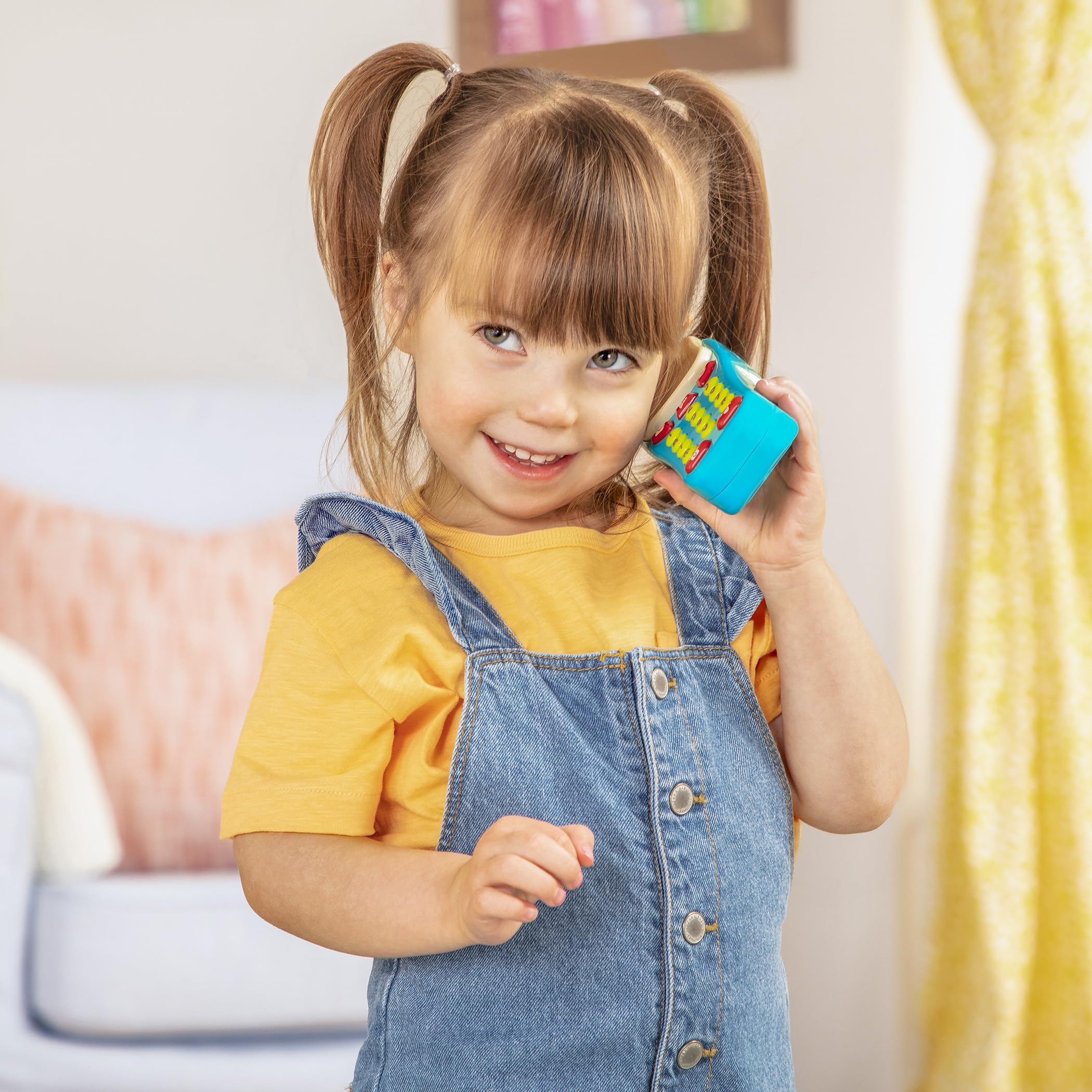 Battat Sensory Pretend Phone & Keychain Toy - Light-Up Electronic Playset for Toddlers 18 Months+ 10