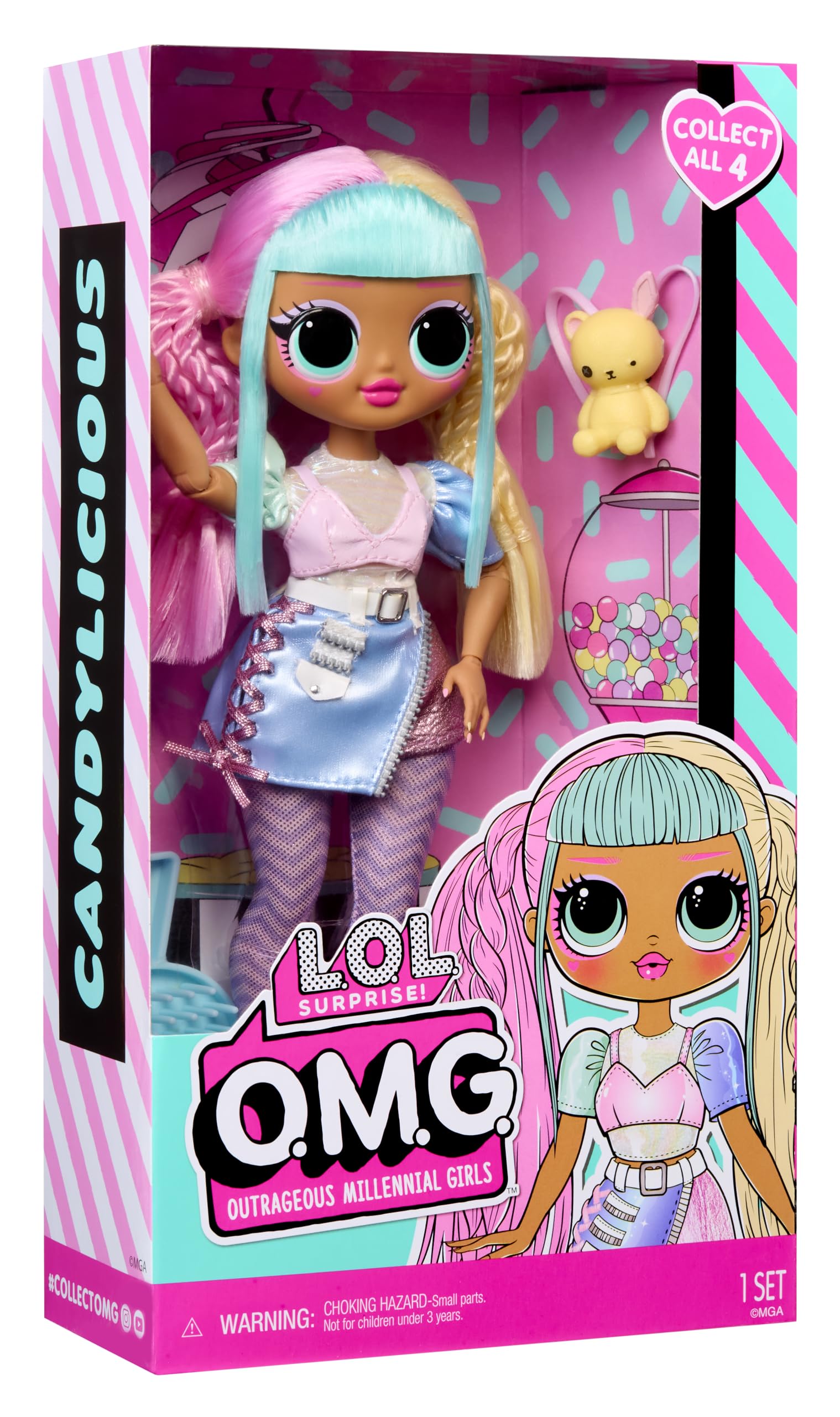 L.O.L. Surprise! OMG Doll - Candylicious - Fashion Doll with Outfit for Kids 3+ 5