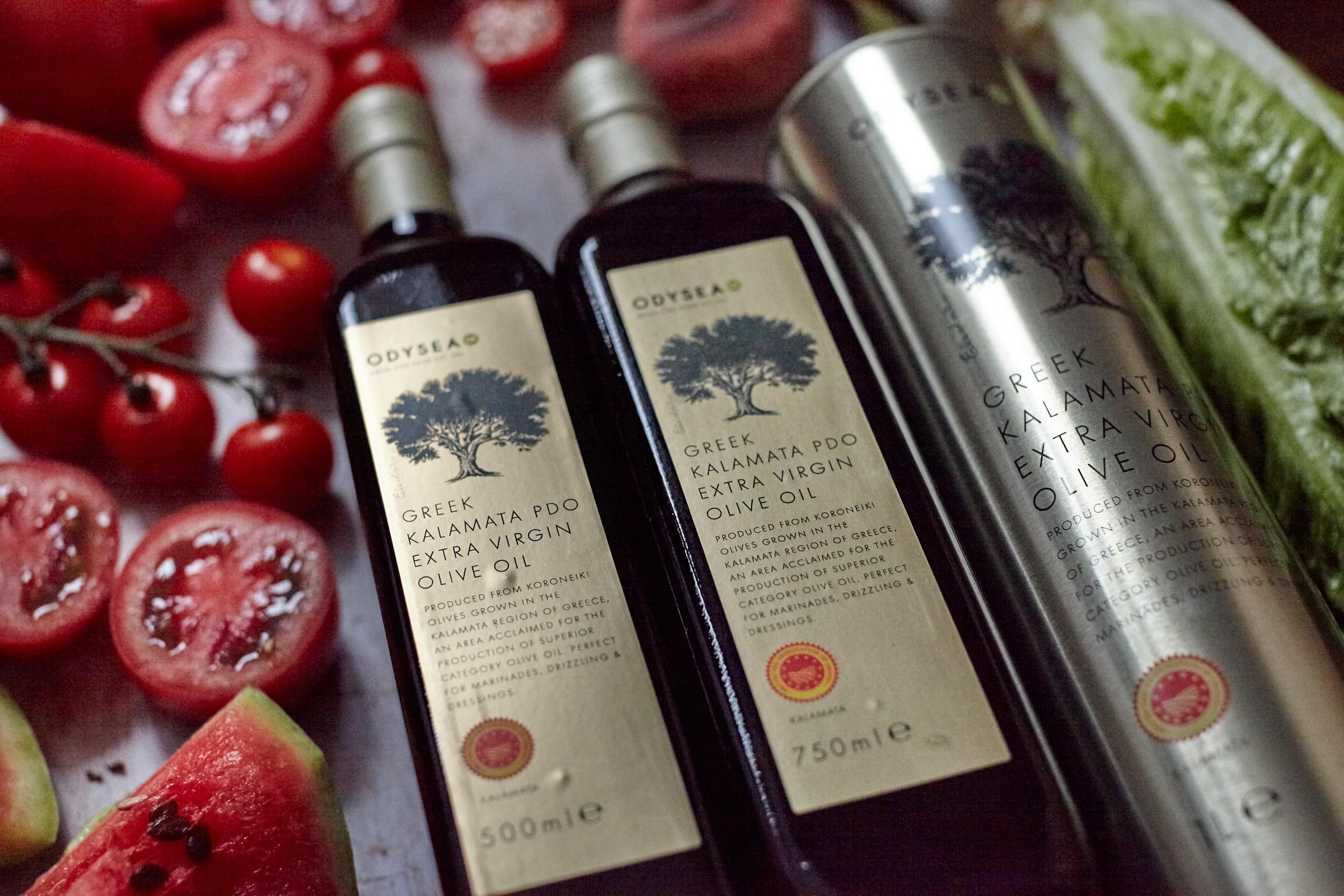 Odysea Greek Kalamata PDO Extra Virgin Olive Oil, 1L Glass Bottle 3