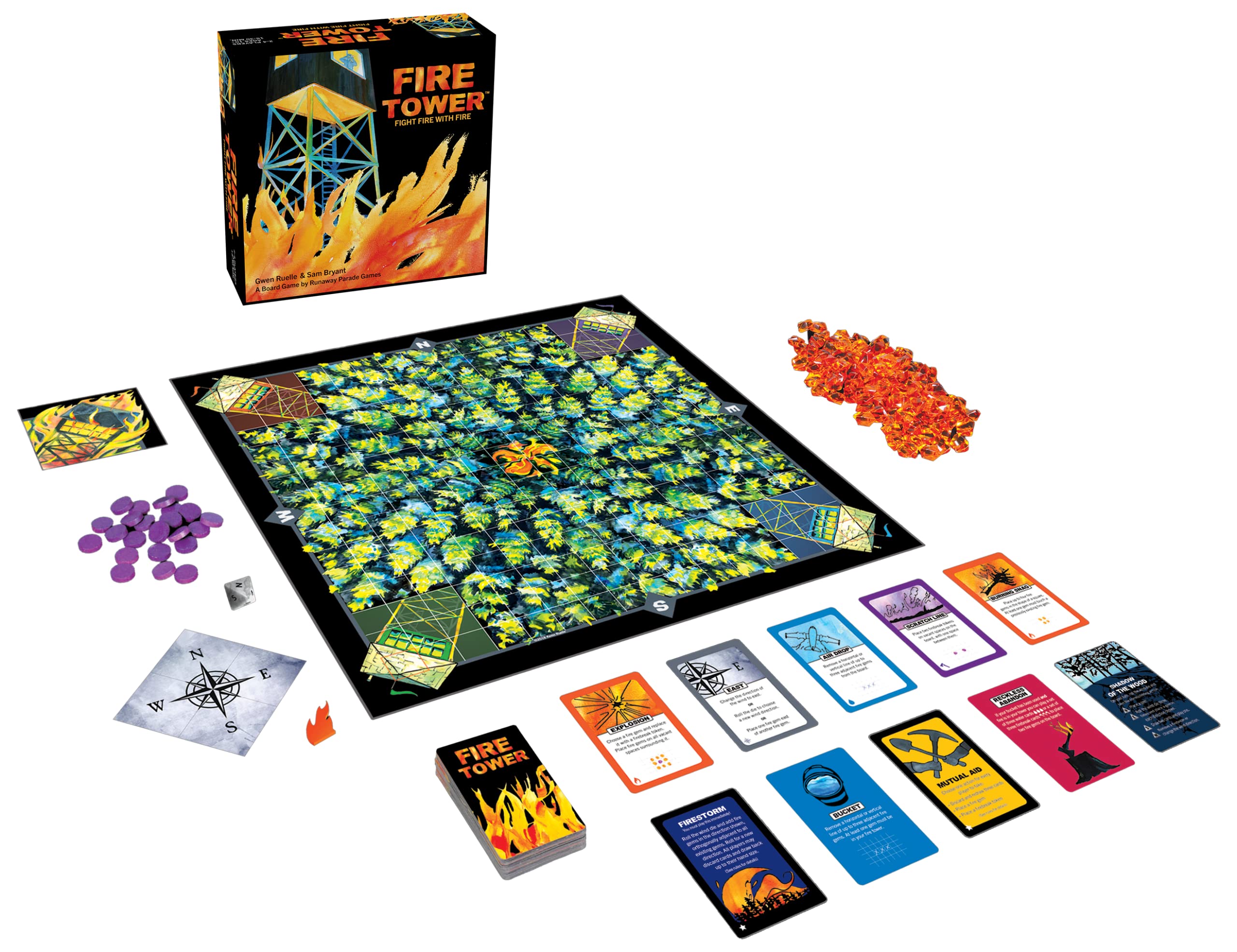 Goliath Games Fire Tower: Fight Fire with Fire Strategy Board Game 3