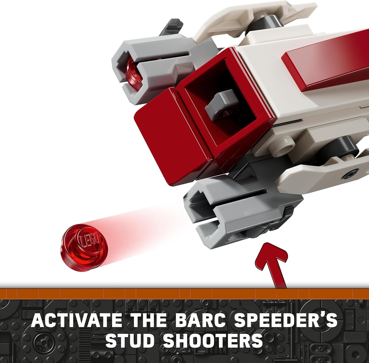 LEGO Star Wars BARC Speeder Escape Set 75378 - Building Toy with Kelleran Beq, Grogu & Clone Troopers 5