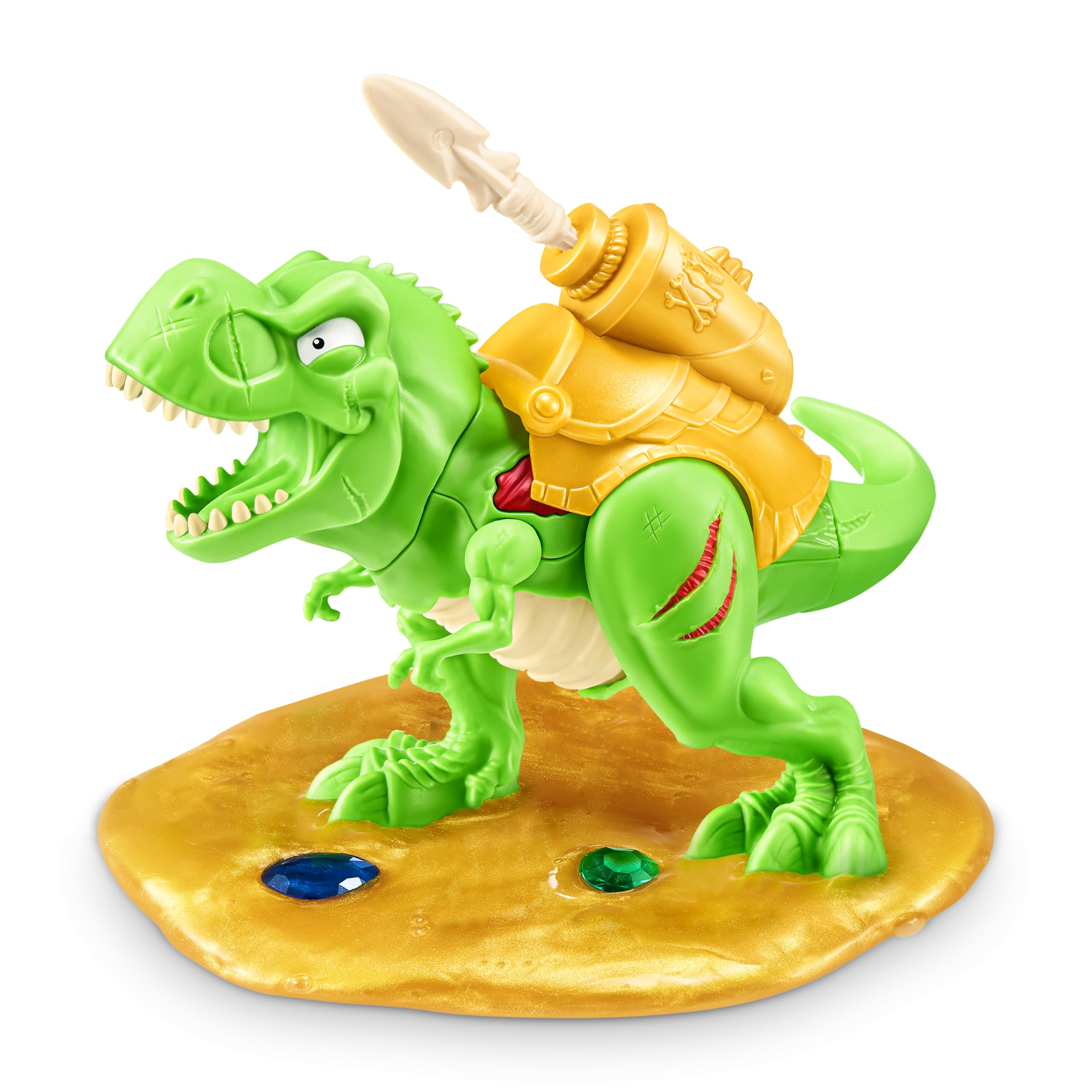 Smashers Dino Island Gold Treasure Hunt (Grey) - Interactive Playset with 70+ Surprises, Roars & Glows 3