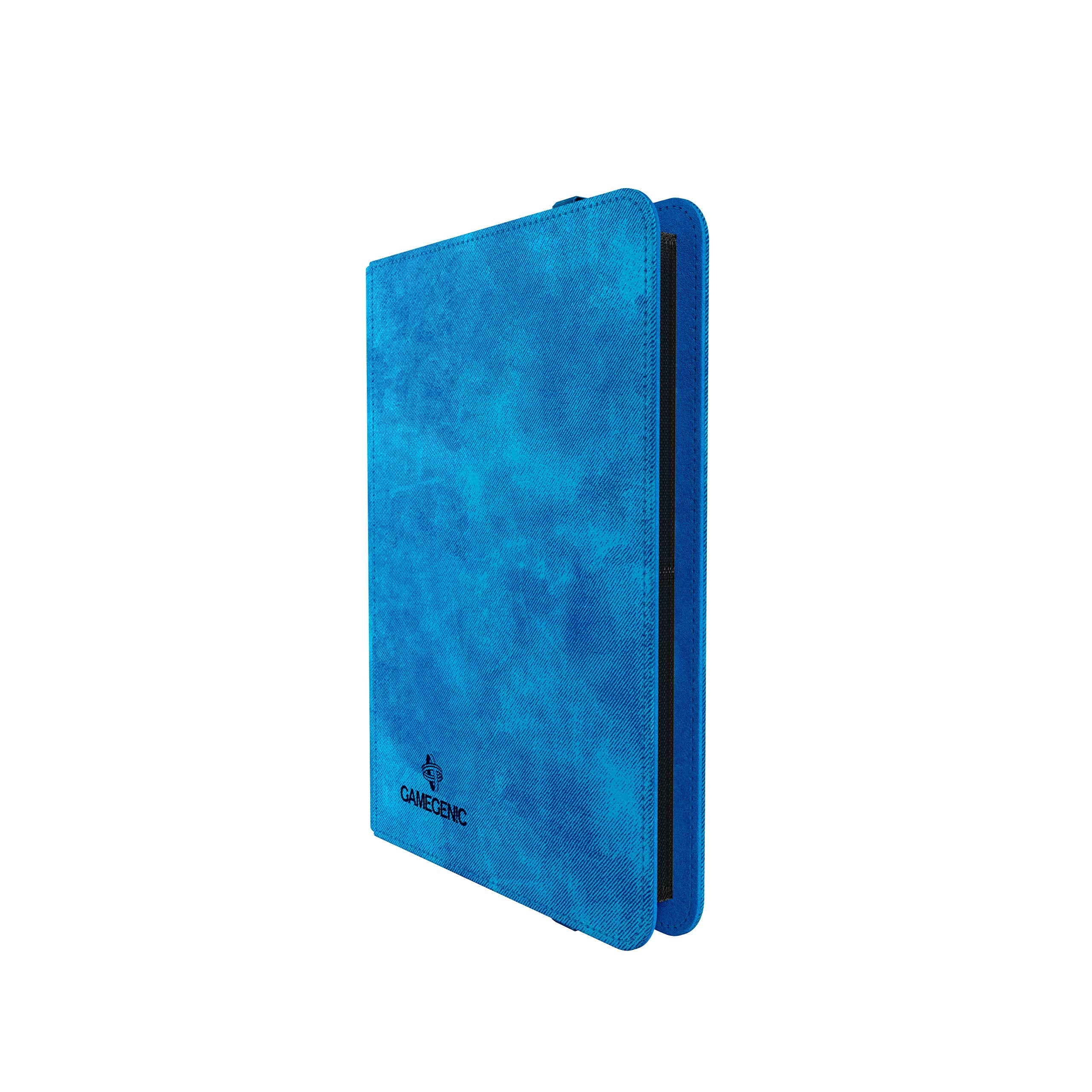 Gamegenic Prime Album - 8-Pocket Blue Storage | Holds 160 Double-Sleeved Cards | Reinforced Strap