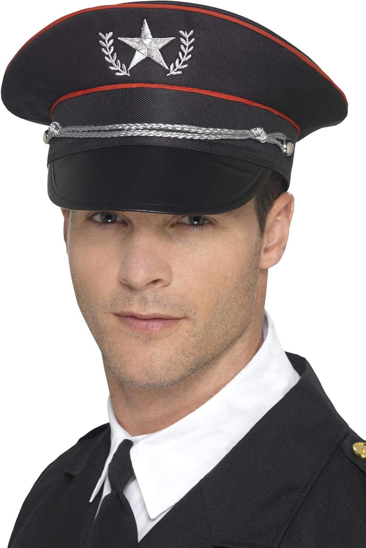 Military Style Hat - Black (One Size)