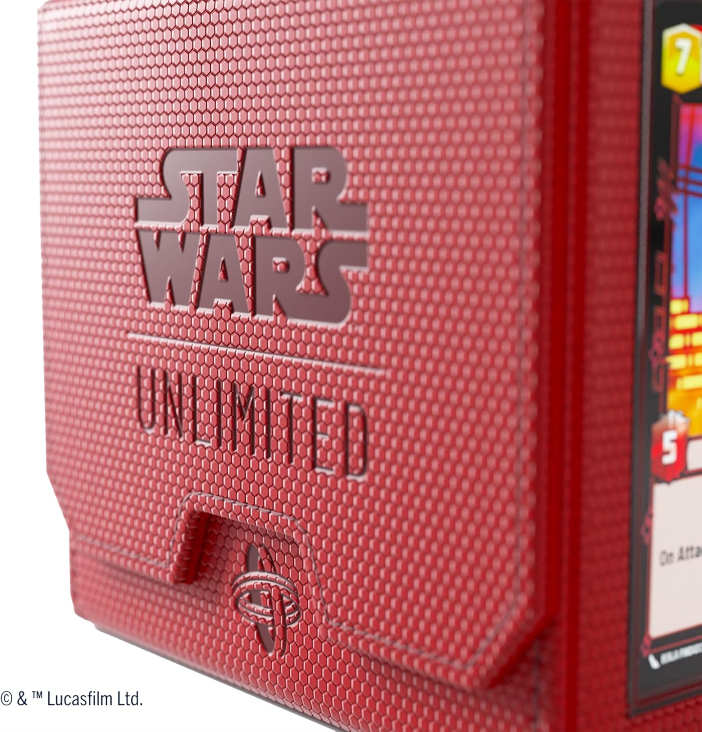 Gamegenic Star Wars Unlimited Deck Pod - Red Trading Card Accessory with Detachable Leader Case 5