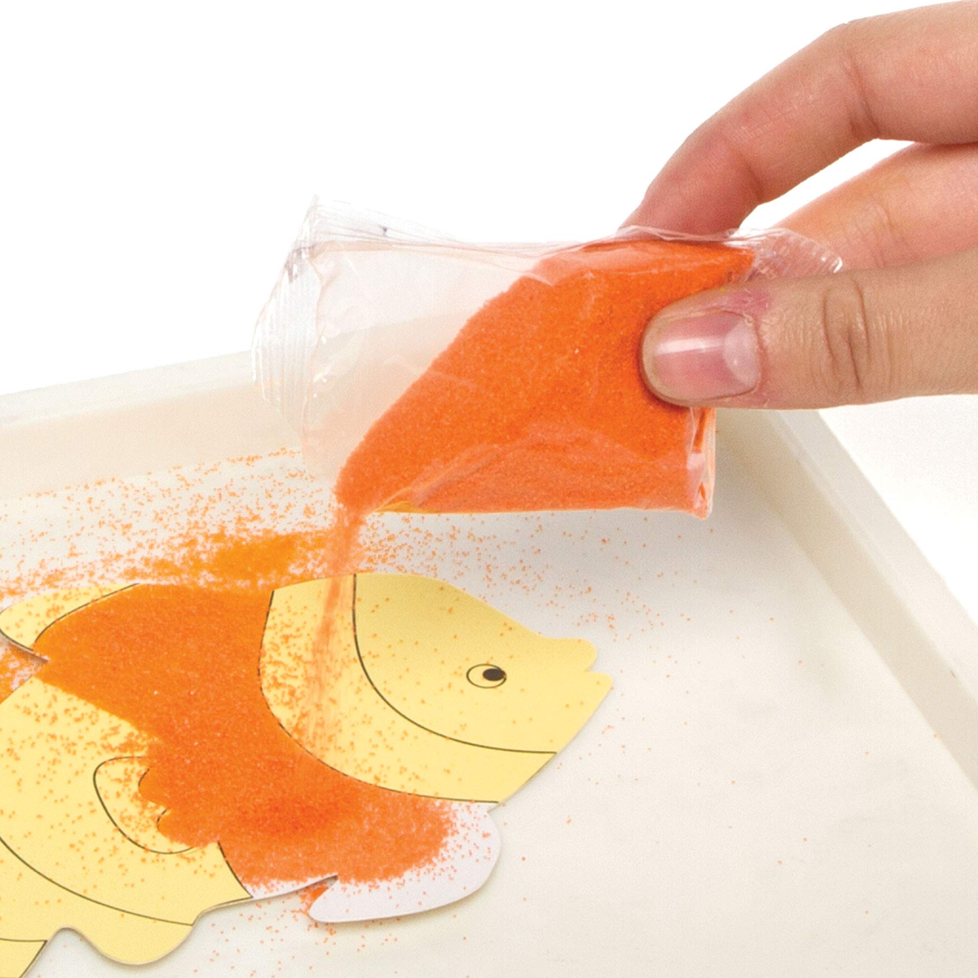 Baker Ross AG211 Mini Bags of Coloured Sand. Coloured Sand in 12 assorted colours - 12 bags of 40g 4