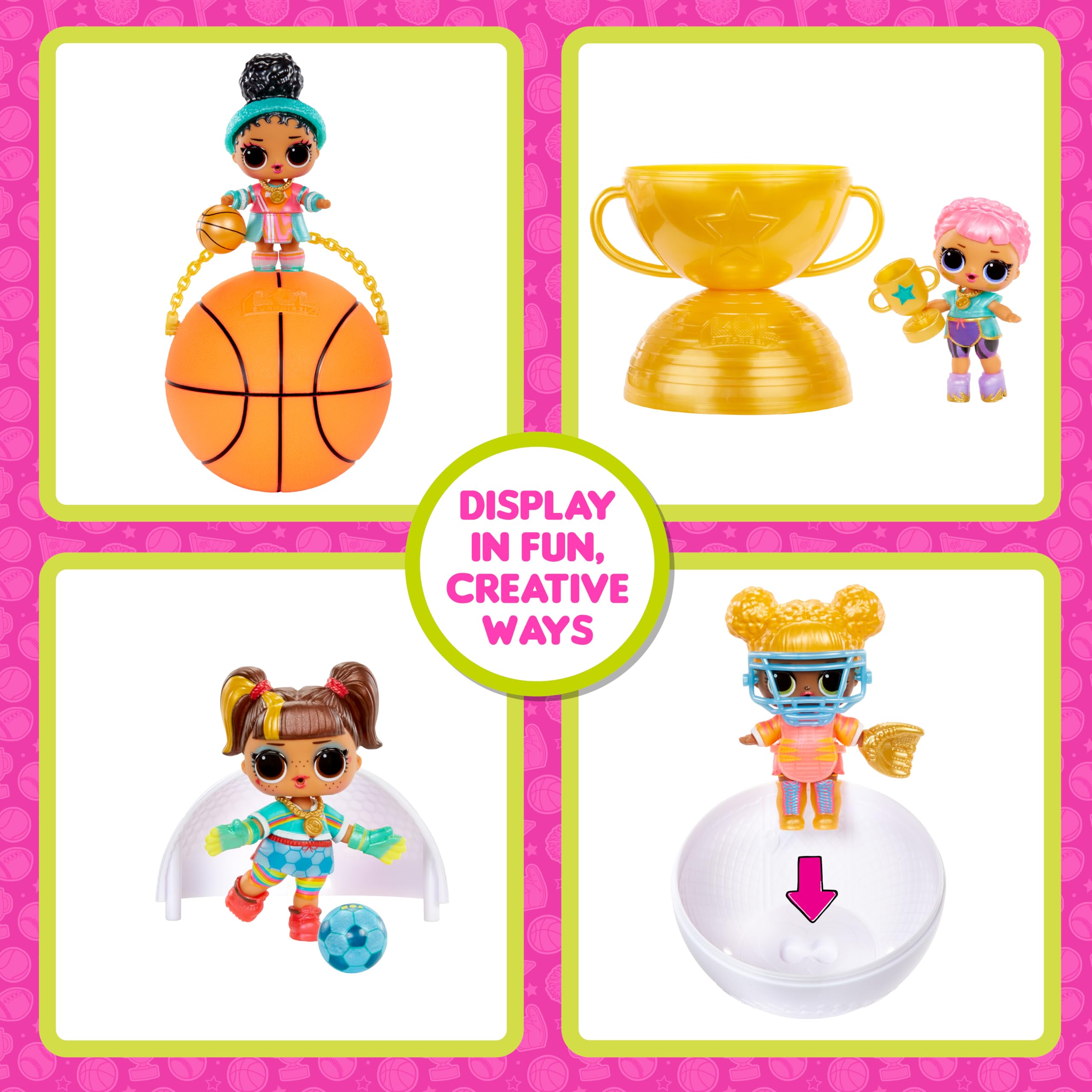 L.O.L. Surprise! All-Star Sports Vault Collection Tots - 12-Piece Doll Set with Accessories 7