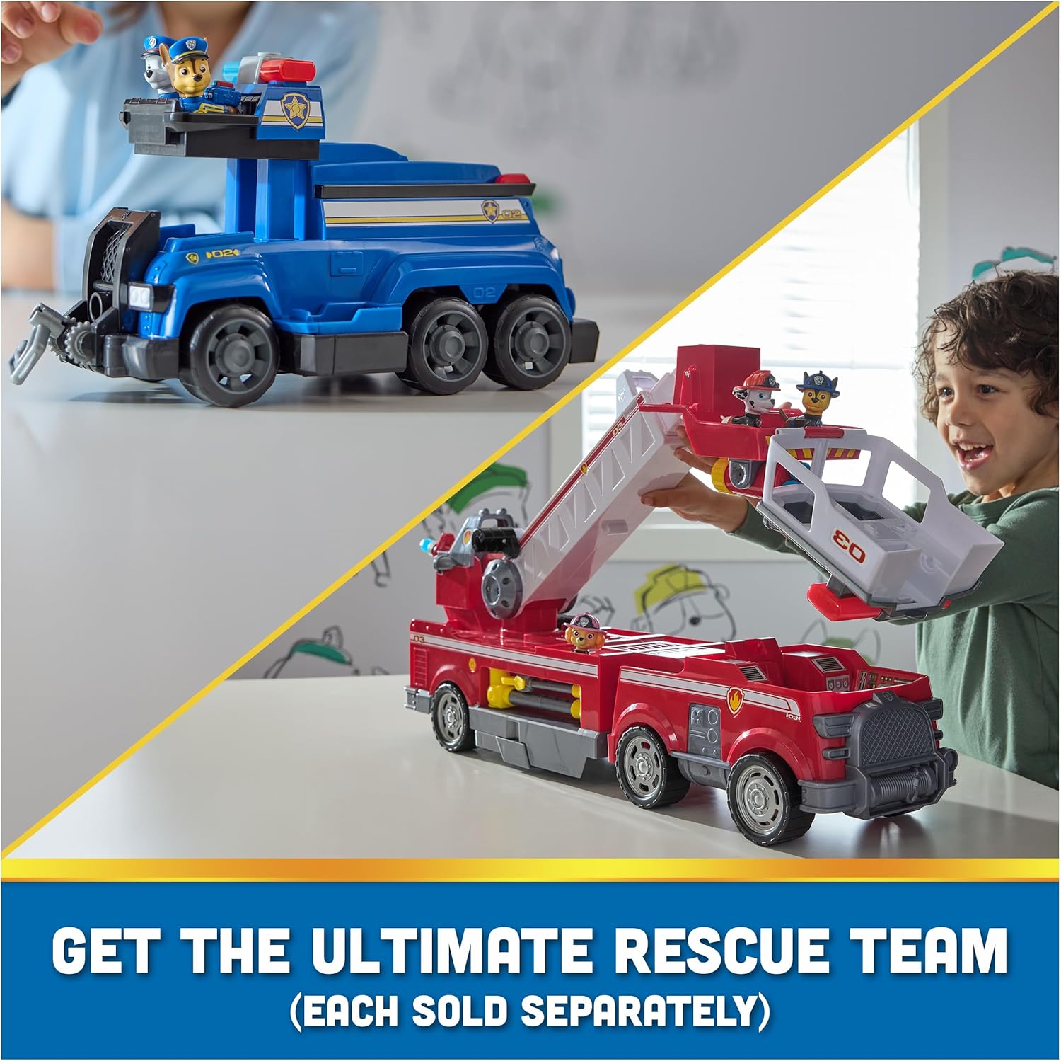 Paw Patrol Team Cruiser - Large Vehicle with 6 Action Figures for Ages 3+ 5