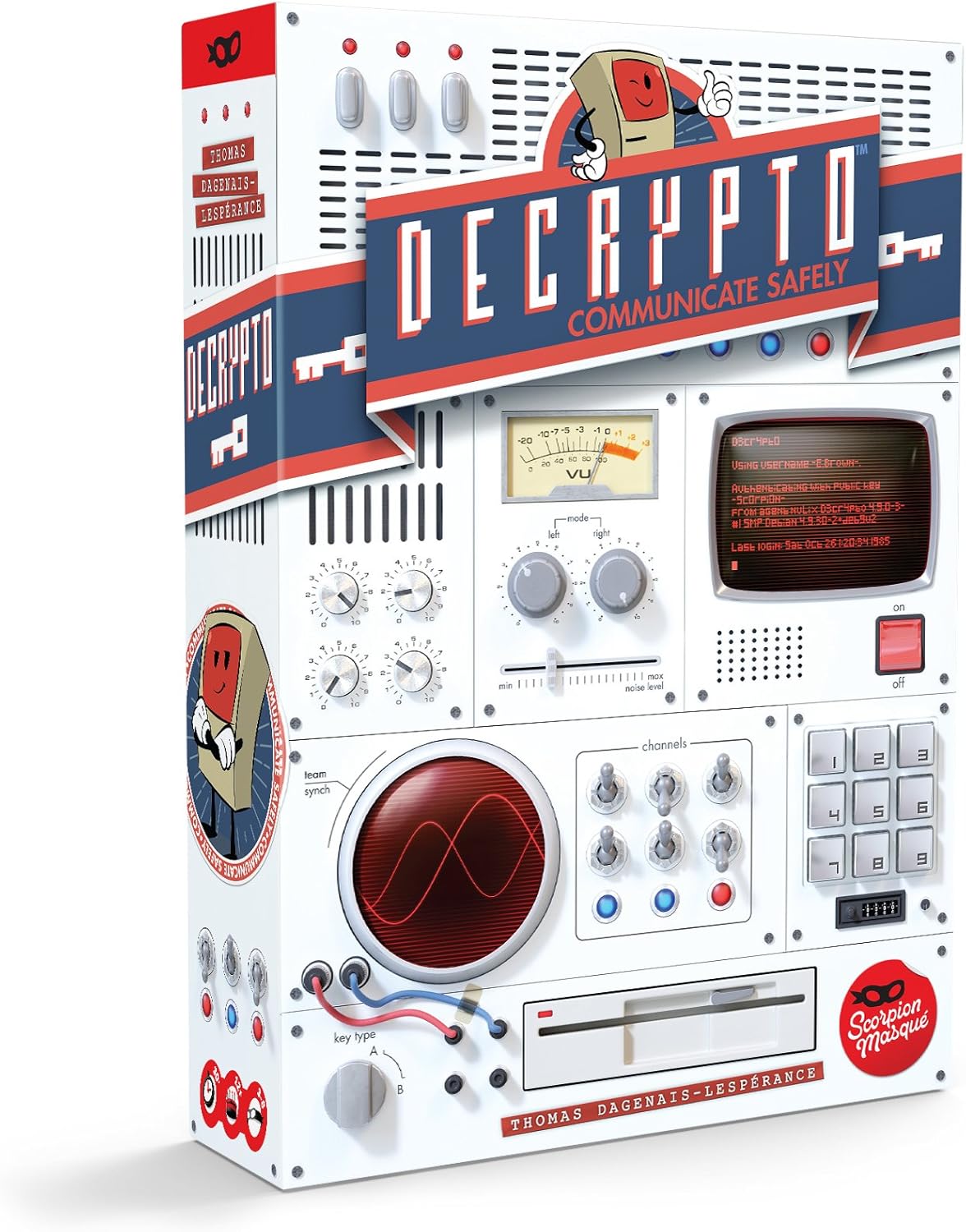 Scorpion Masqué Decrypto Board Game | 3-8 Players | Ages 12+ | 30-Minute Play Time