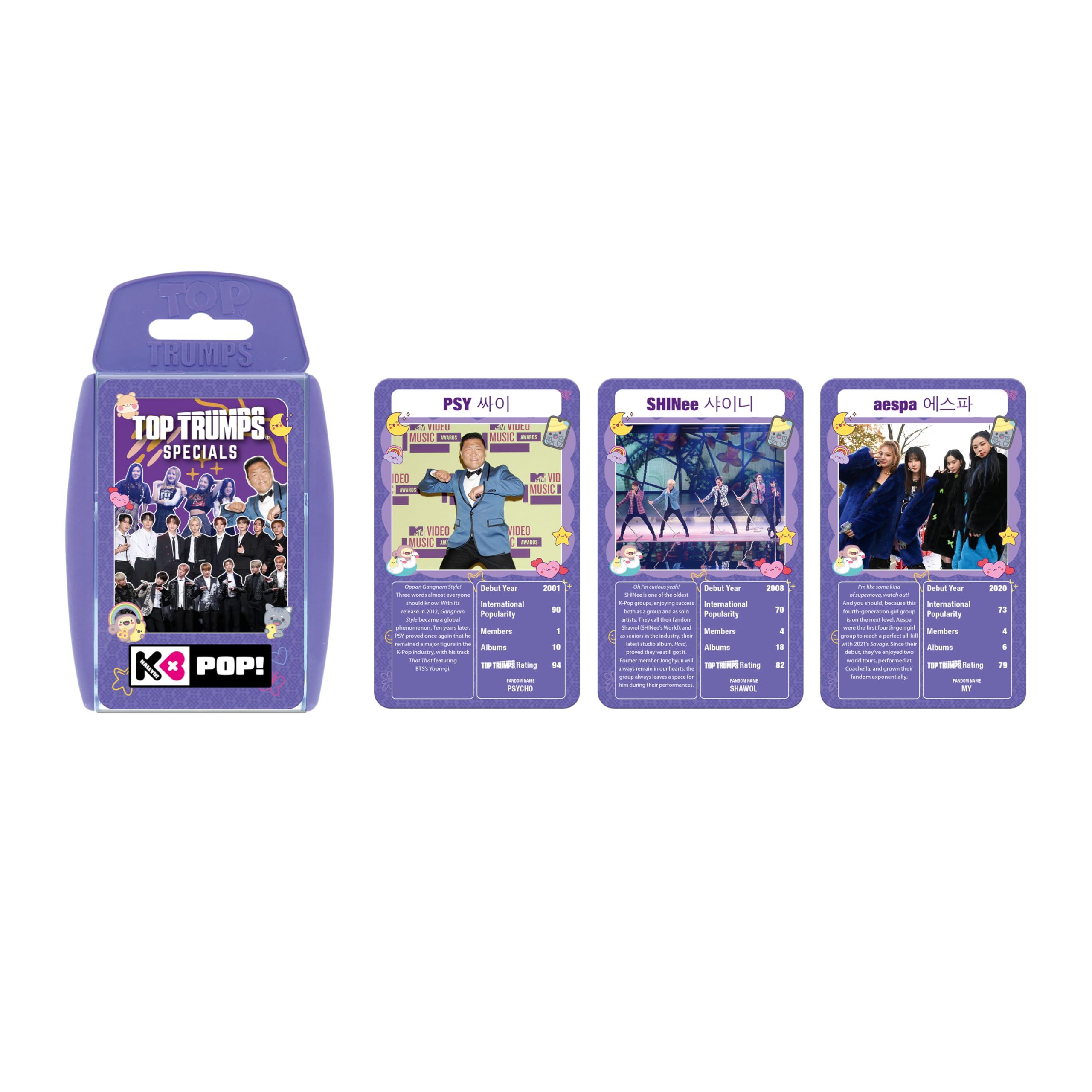Top Trumps K-Pop Card Game with BTS, Seventeen, NJZ, PSY, Jessi 9