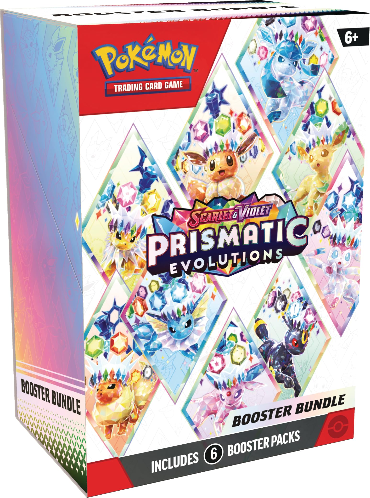 Pokémon TCG: Scarlet & Violet—Prismatic Evolutions Booster Bundle - 6 Booster Packs | English | 2025 Release