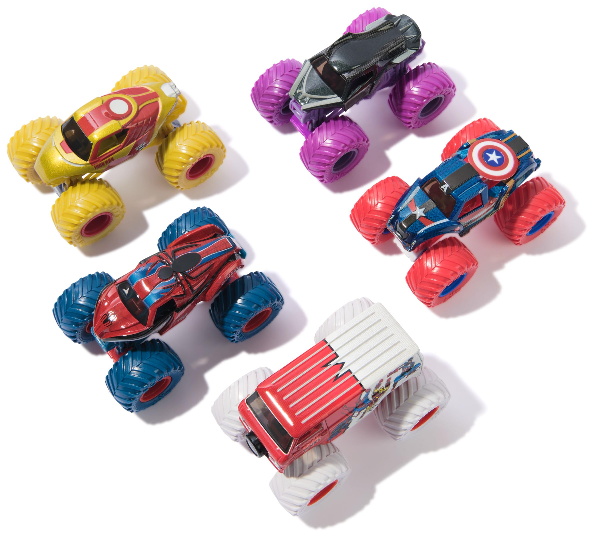 Monster Jam Marvel Heroes 5-Pack - 1:64 Scale Die-Cast Vehicles for Kids 3+ 9
