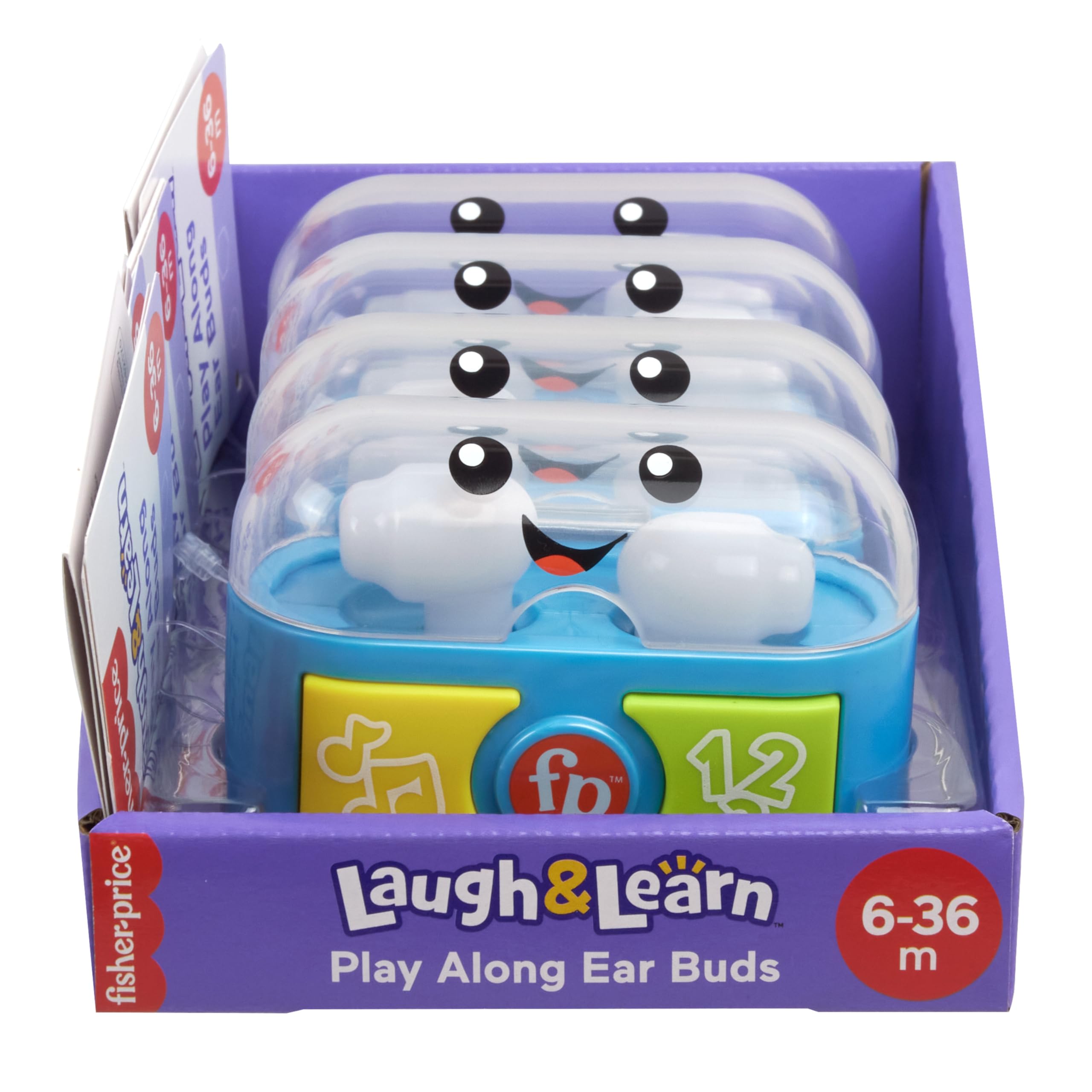 Fisher-Price Laugh & Learn Play Along Ear Buds - Interactive Musical Toy for Babies & Toddlers 10