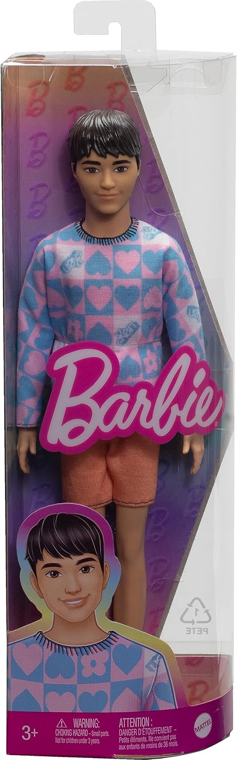 Barbie Ken Fashionista Doll - Blue and Pink Sweater, 3+ Years 3
