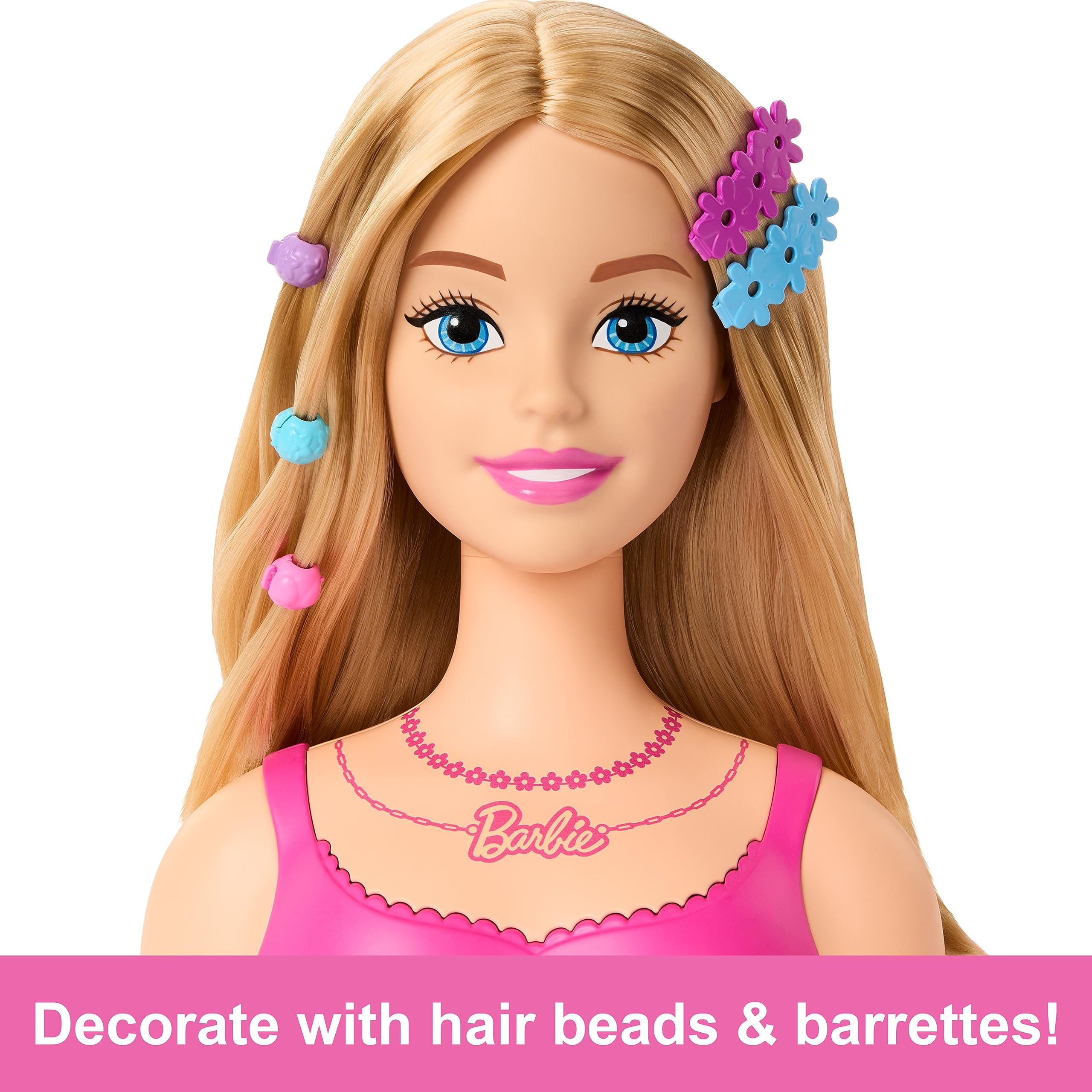 Barbie Doll Styling Head with Blond Hair and 20 Colorful Accessories 13
