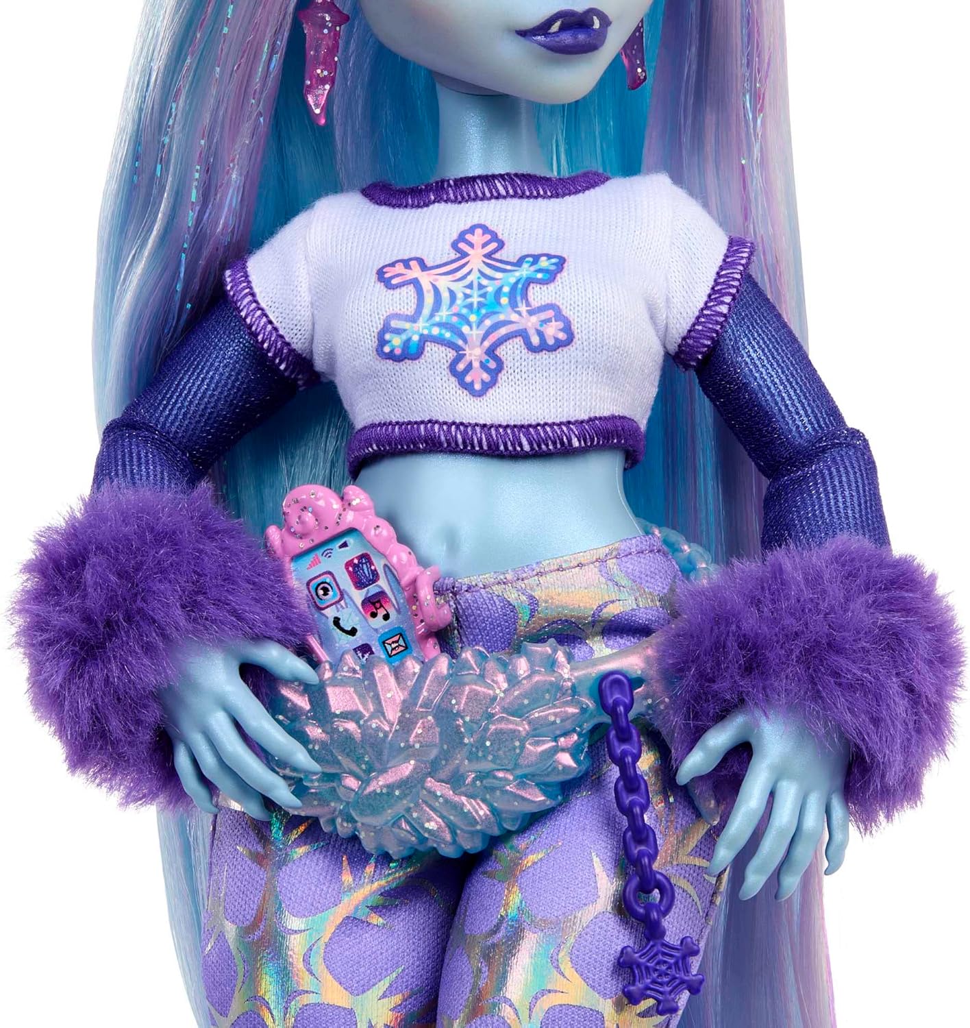 Monster High Abbey Bominable Yeti Fashion Doll with Pet Mammoth - Ages 4+ 4