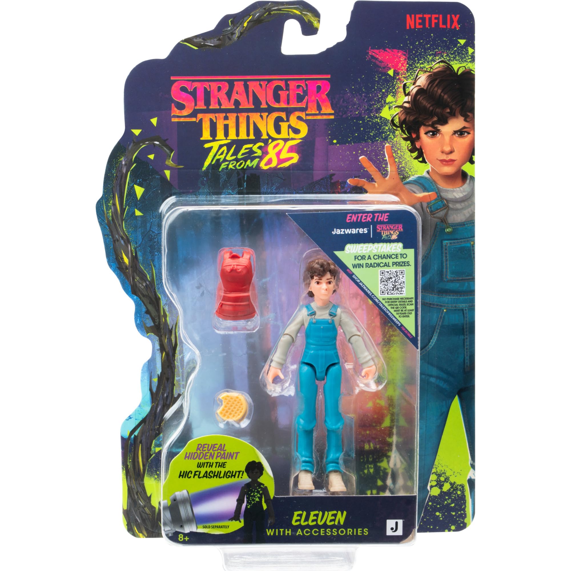 Jazwares Stranger Things: Tales from ‘85 Eleven Action Figure - 3.75-Inch, 15 Points Articulation