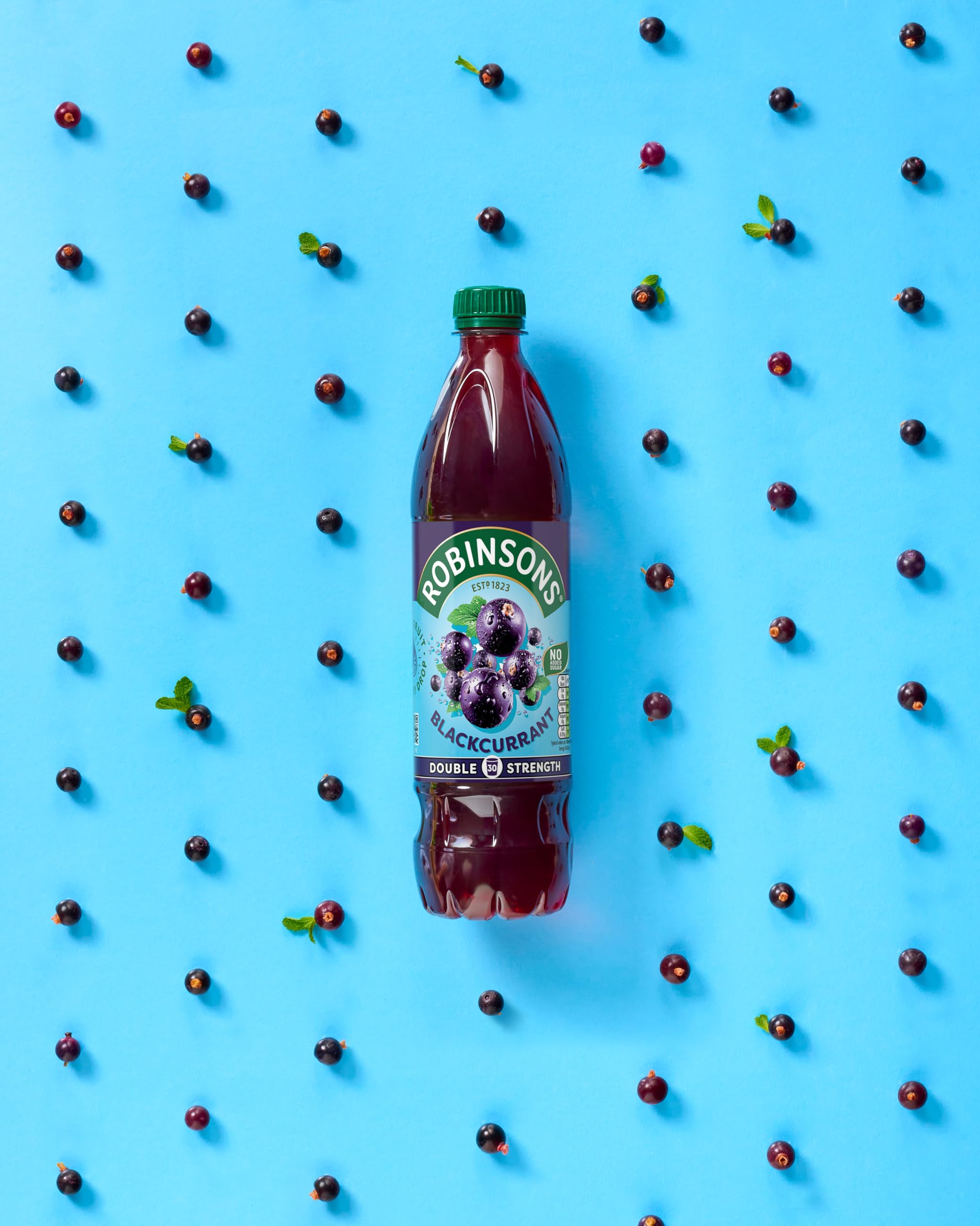 Robinsons Fruit Squash - Low Calorie - Blackcurrant - Double Strength Concentrate 750ml 6