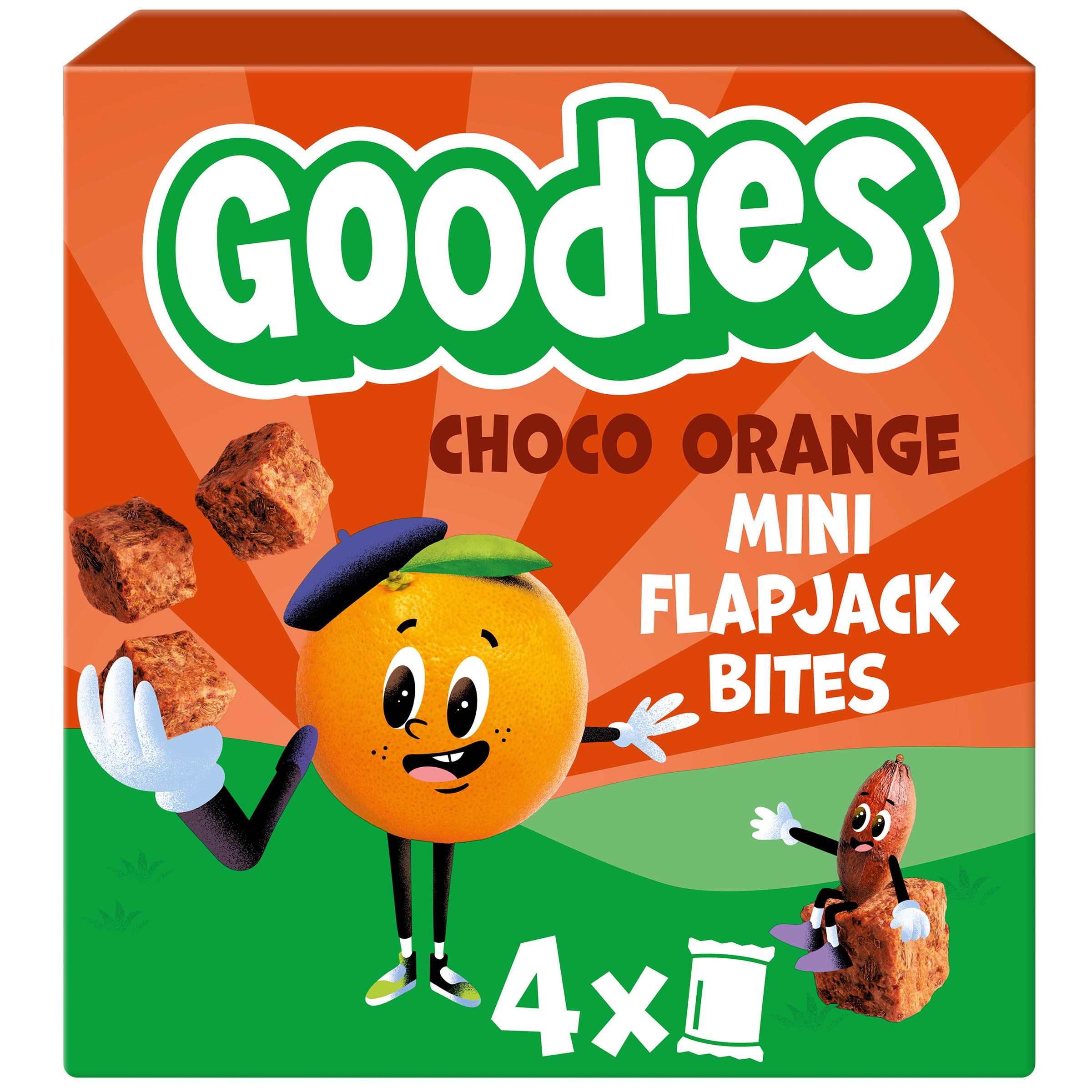Goodies Choco Orange Mini Flapjack Oat Bar Bites - High Fibre | 16 Count | Ages 3+ 2