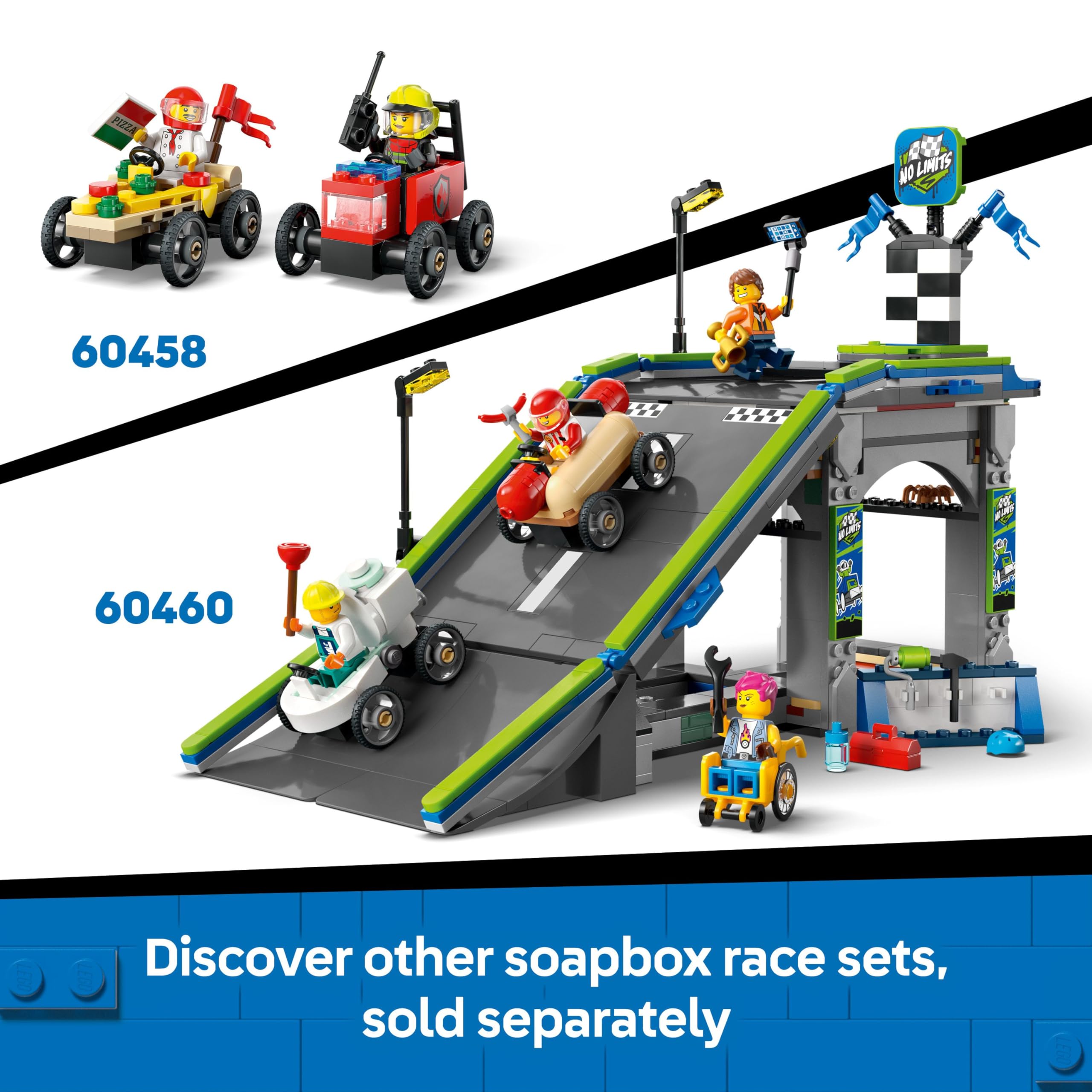 LEGO City Aeroplane vs. Hospital Bed Race Car Pack - Building Set for 5+ 12