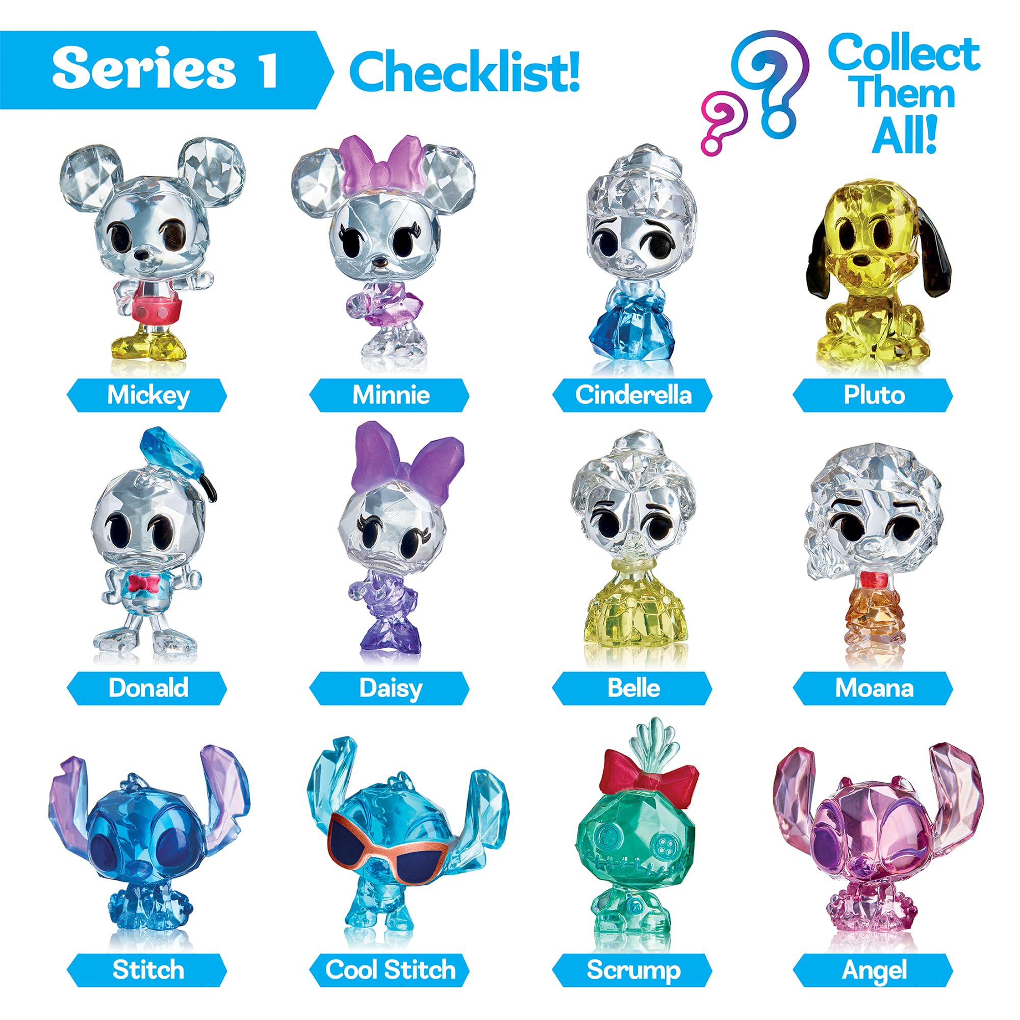 CRA-Z-ART Disney Crystal Surprise Mini Collectible Figure with Color-Change Feature - 3 Years and Up