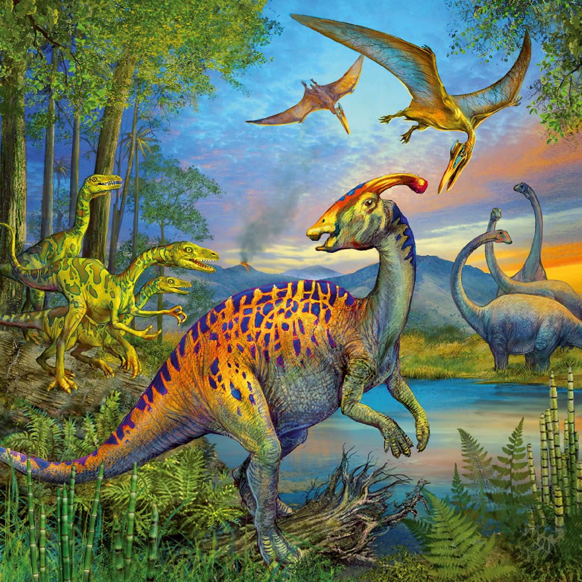 Ravensburger Dino Fascination 3x 49-Piece Jigsaw Puzzle Set for Kids 5 Years and Up 12