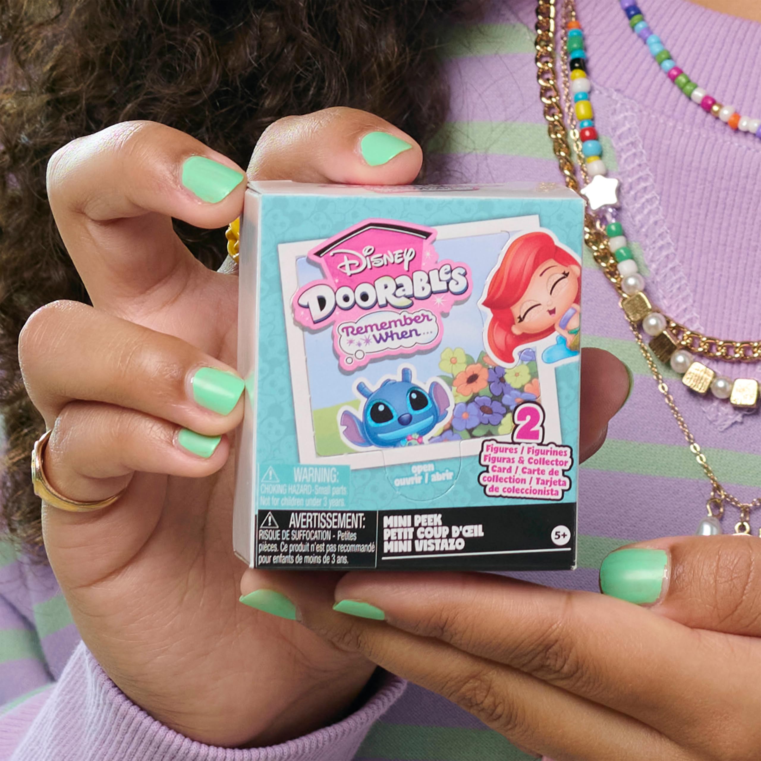 Just Play Disney Doorables Remember When Lil’ Moments Mini Peek Playset | 2 Figures | Ages 5+ 2