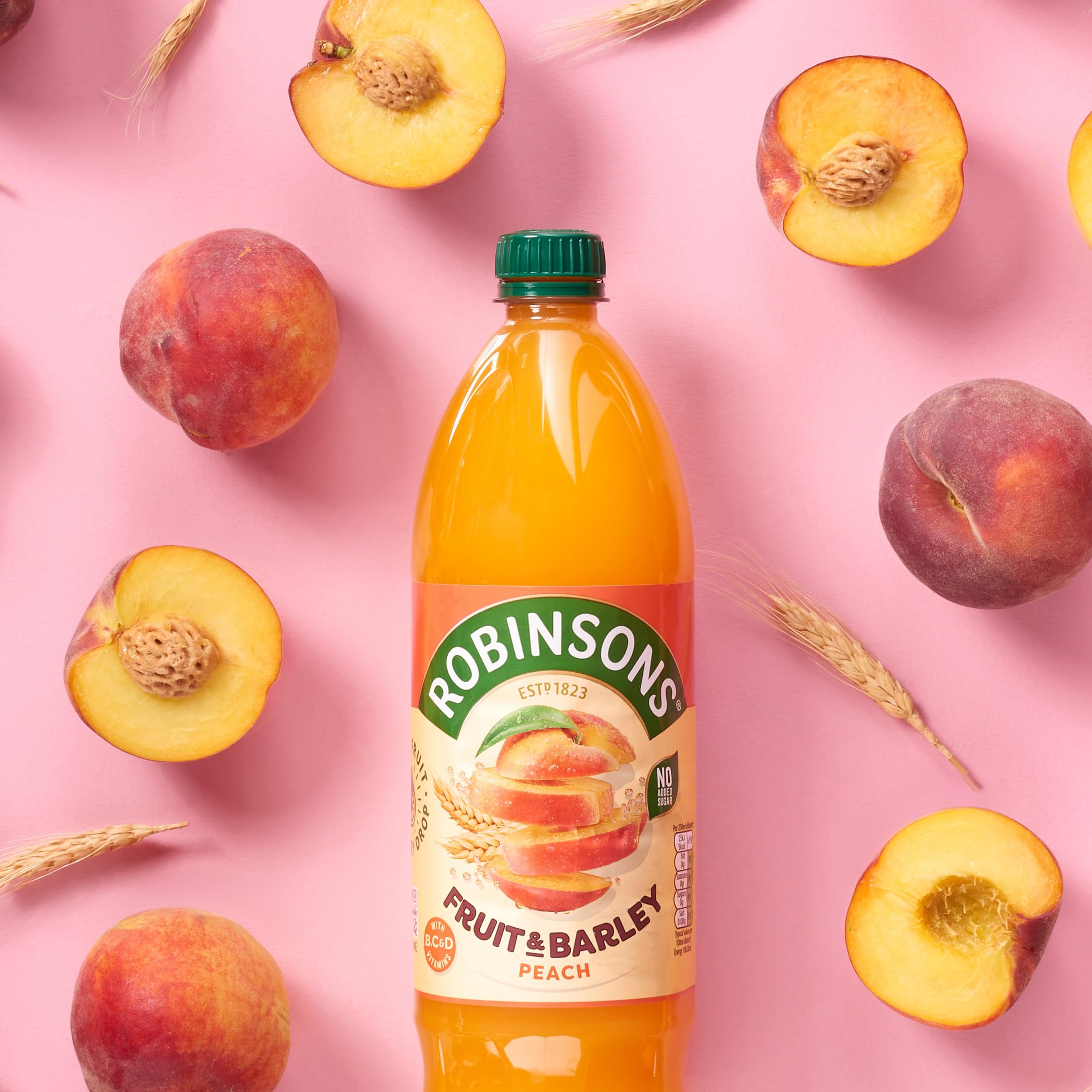 Robinsons Fruit & Barley Peach Squash, 1L Bottle 6